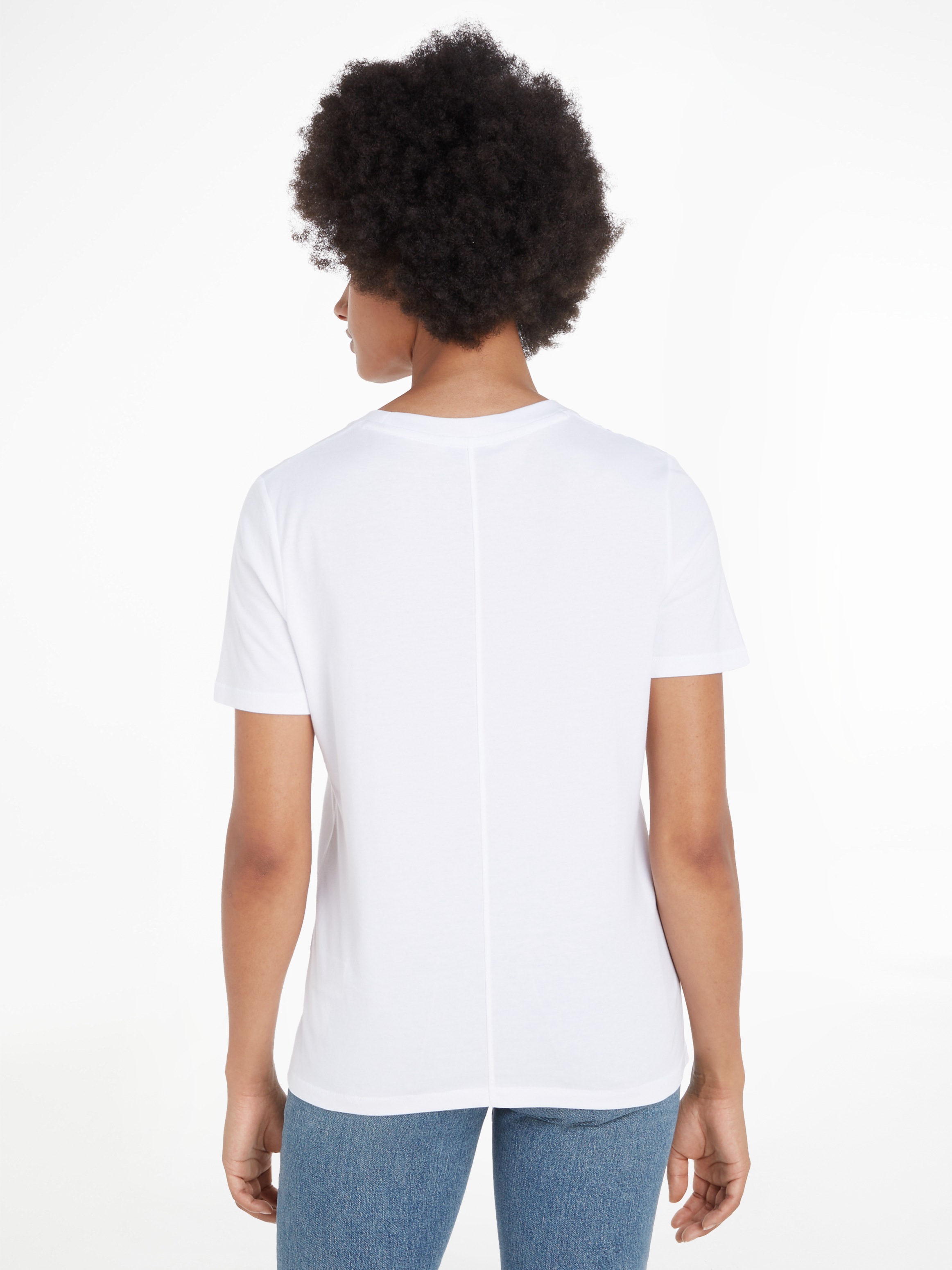 Tommy Hilfiger Kurzarmshirt »REG SCRIPT C-NK SS«, mit Tommy Hilfiger Script Logo-Schriftzug