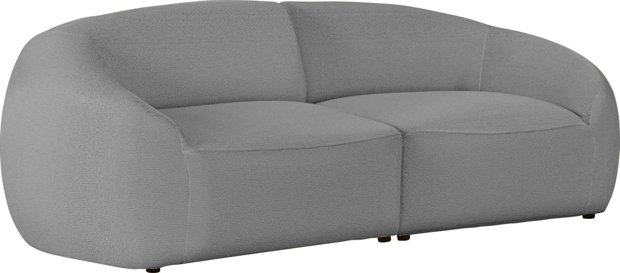 LeGer Home by Lena Gercke Big-Sofa »YANI, Designersofa, organische Form, Maße B/T/H: 240/64/81 cm«, mit Wellenunterfederung, auch in Bouclé, passend zur Serie