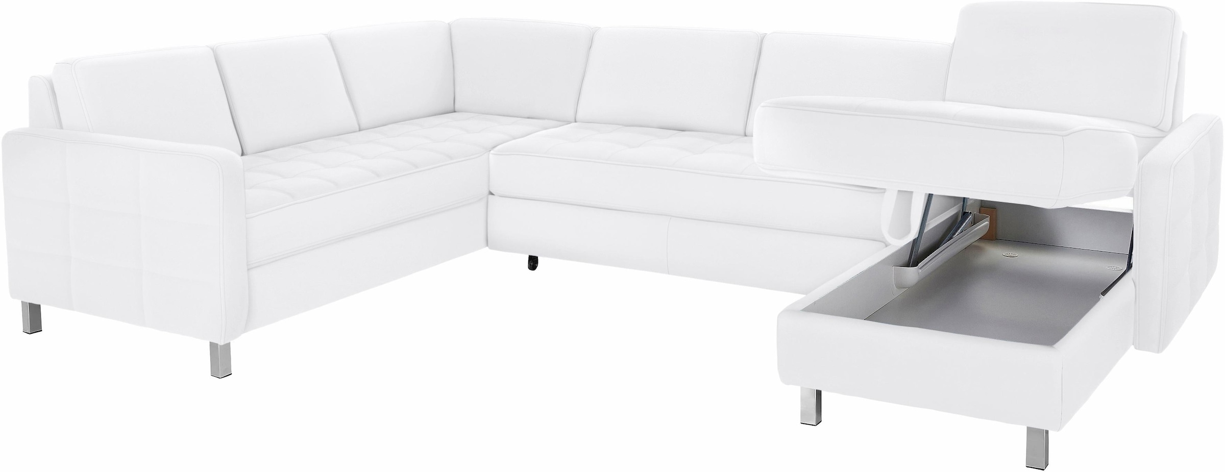 sit&more Wohnlandschaft Pablo U-Form, wahlweise mit Bettfunktion und Bettkasten