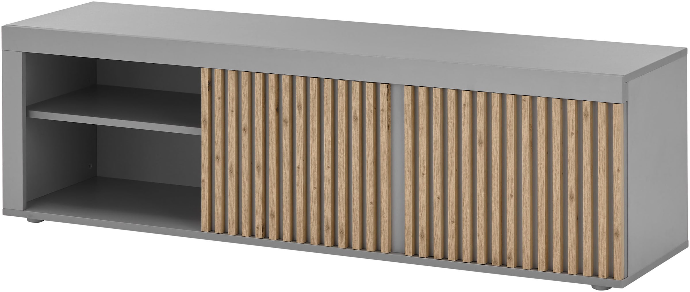 Stolkom TV-Schrank »Jasper« 2 Türen und 2 offenen Fächer, Oberboden bis 25 kg belastbar