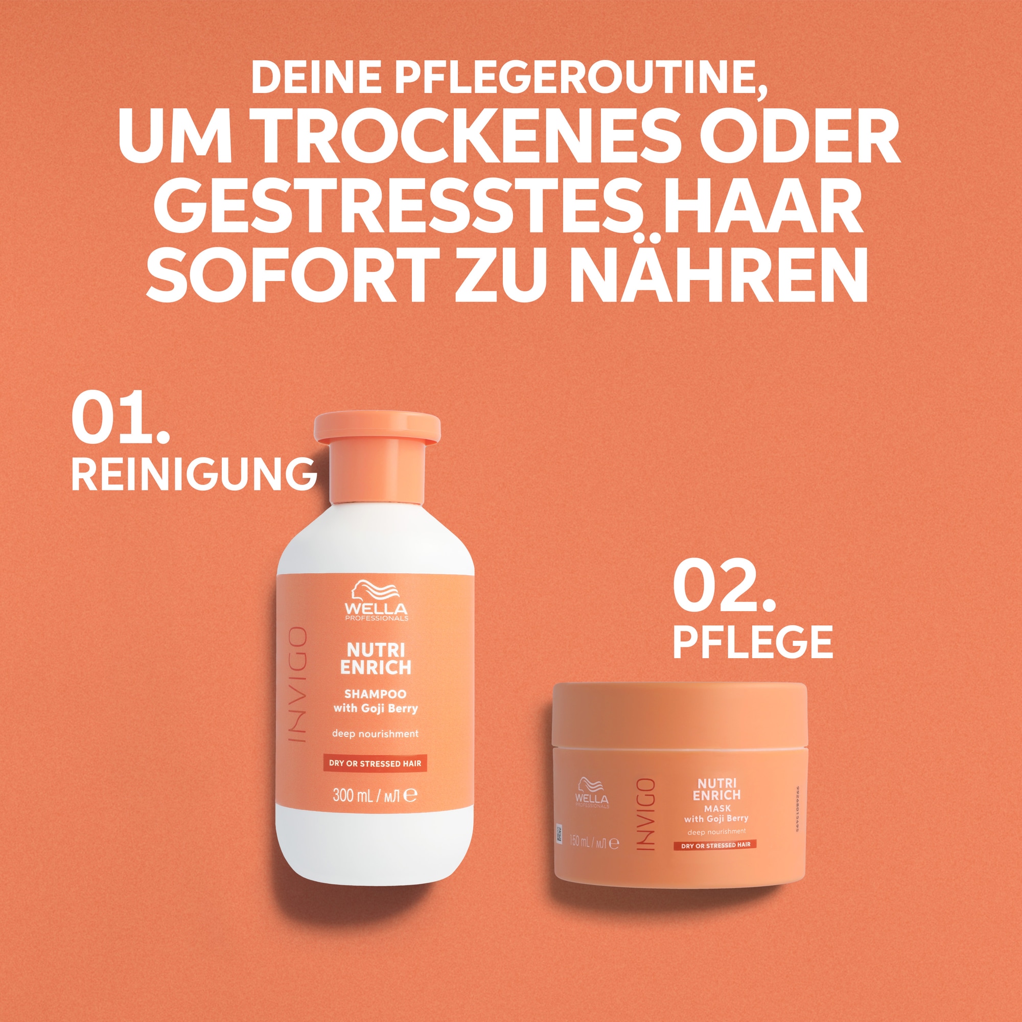 Wella Professionals Haarshampoo »Nutri Enrich Shampoo« Anti-Frizz-Effekt, feuchtigkeitsspendend, für strapaziertes Haar