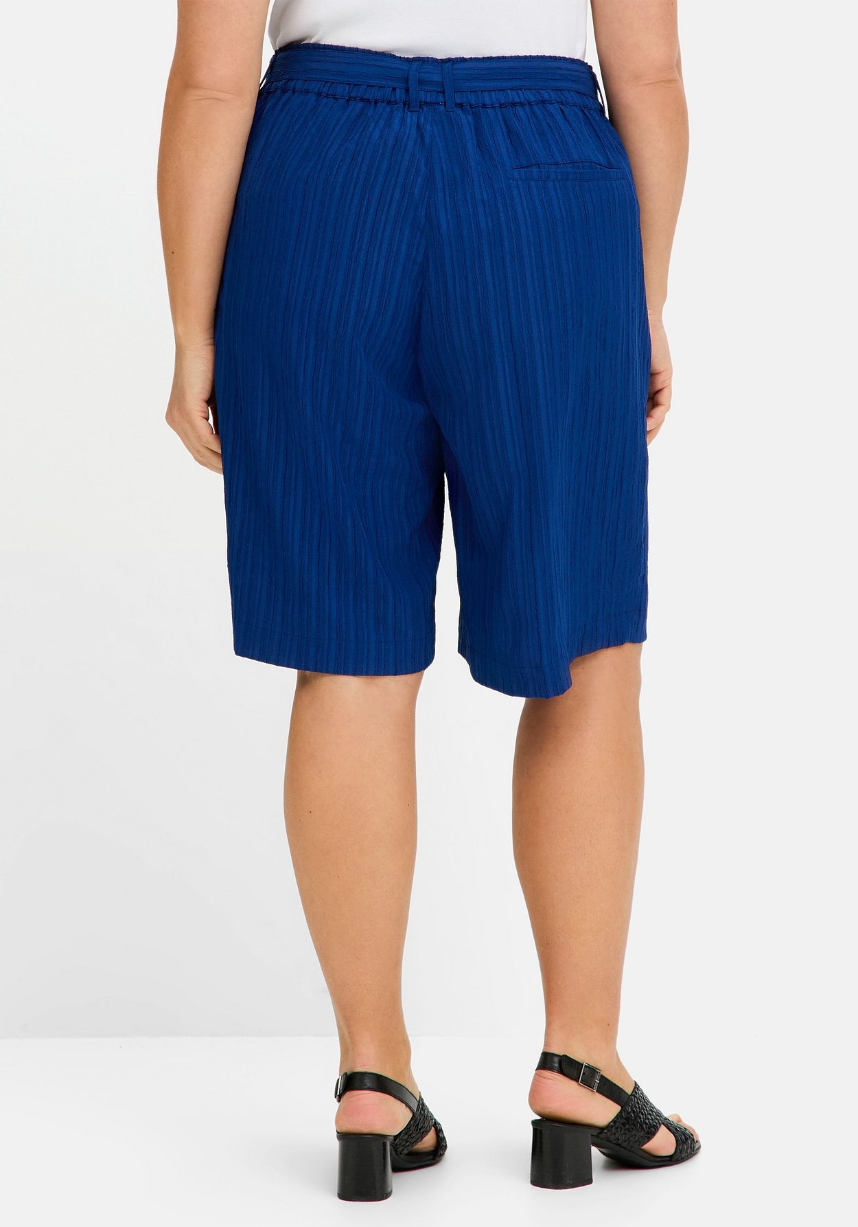 Sheego Bermudas »Bermudas in Struktur-Qualität, mit Schlupfbund«