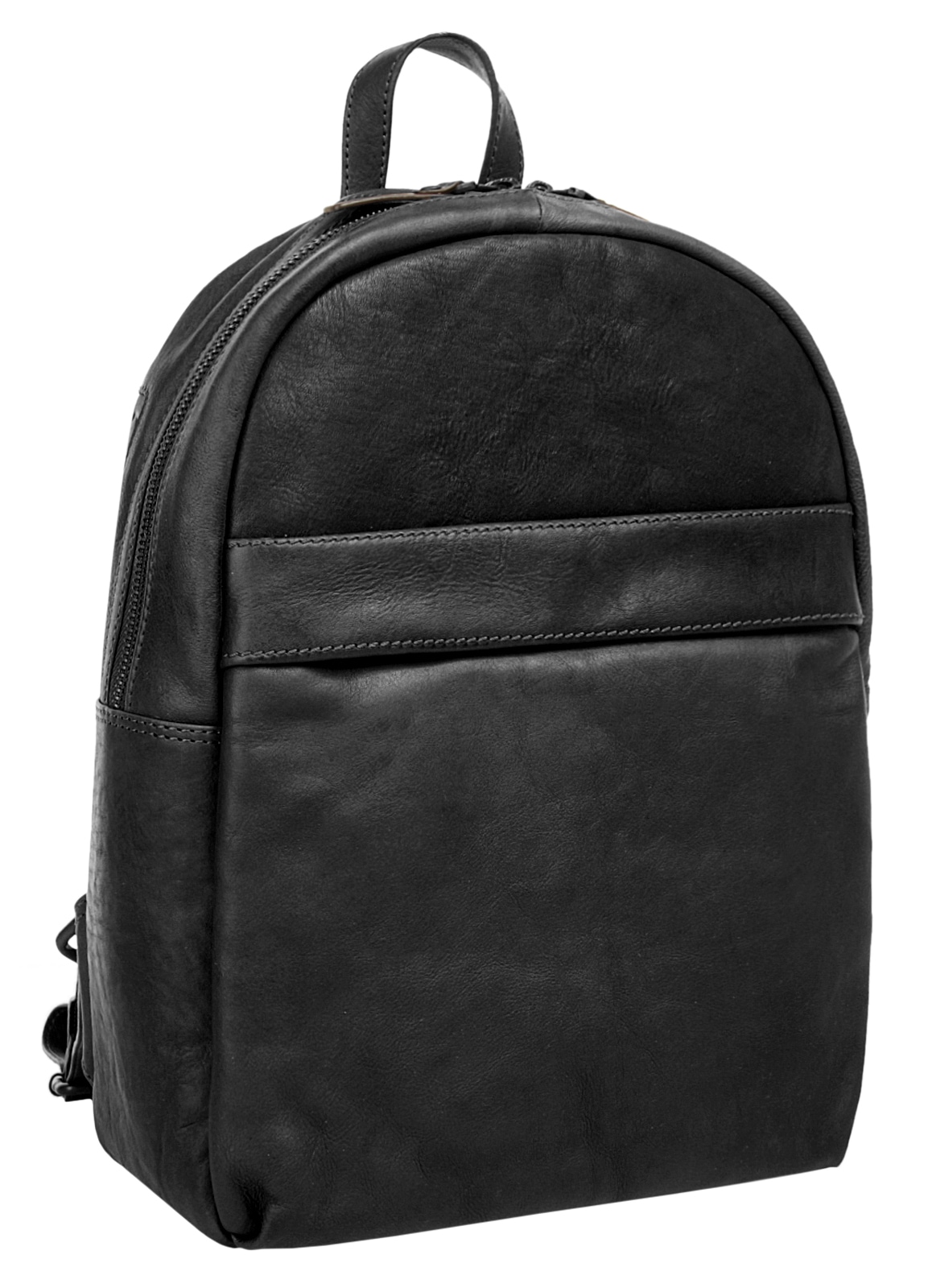 X-Zone Laptoprucksack echt Leder