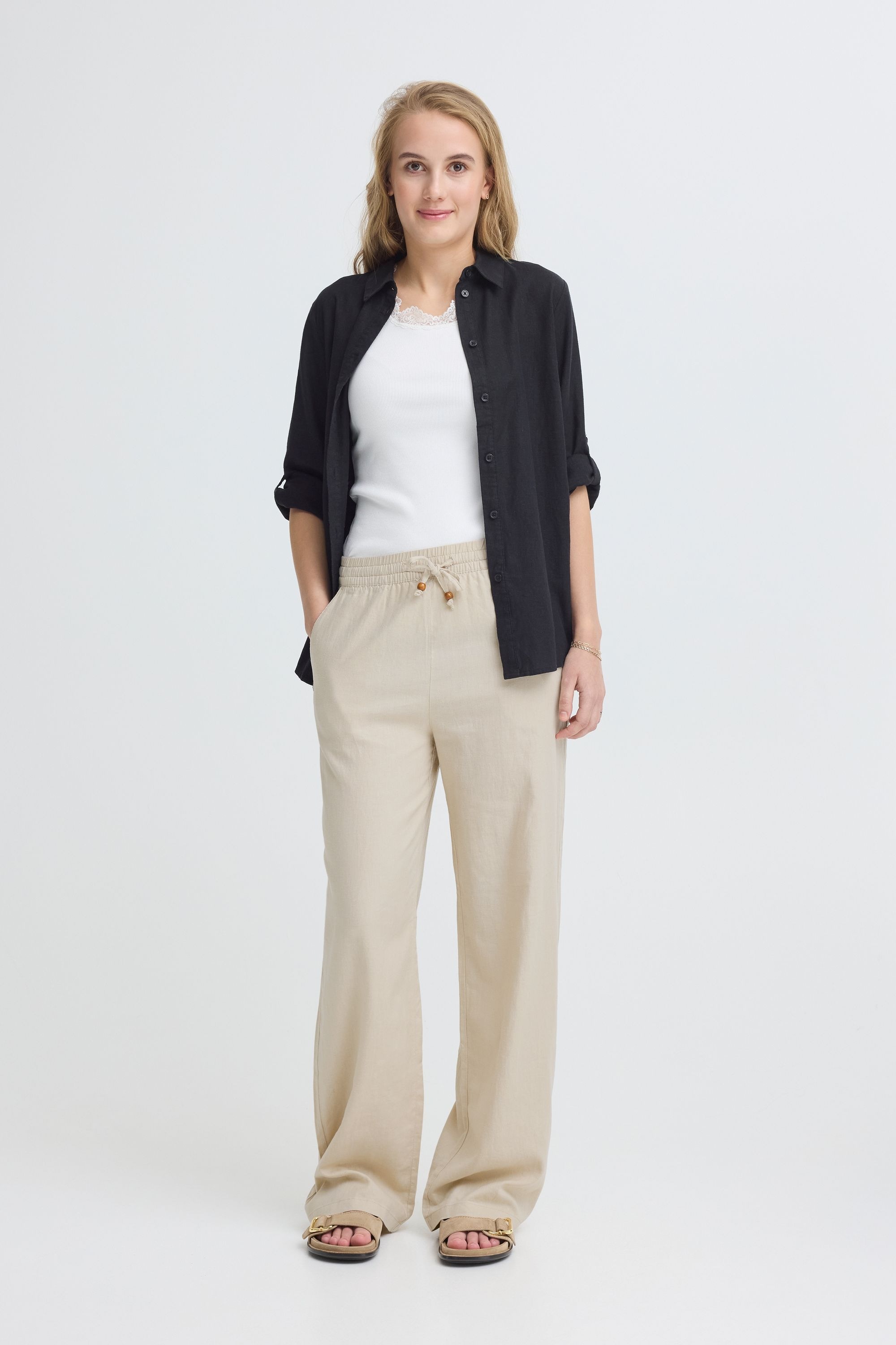 OXMO Leinenhose »Leinenhose OXAlfa Linen Mix«