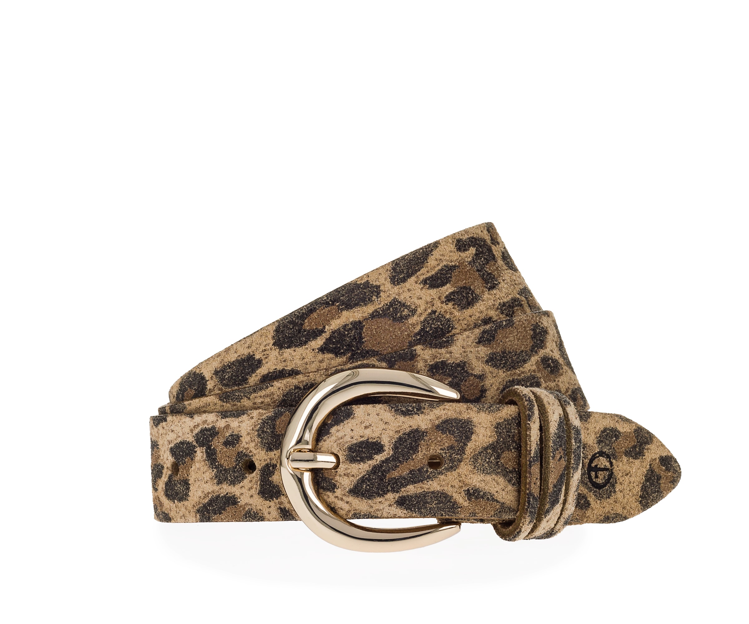 Tamaris Ledergürtel Florales Muster im Metallic-Design oder Animal-Look, 3 cm breit