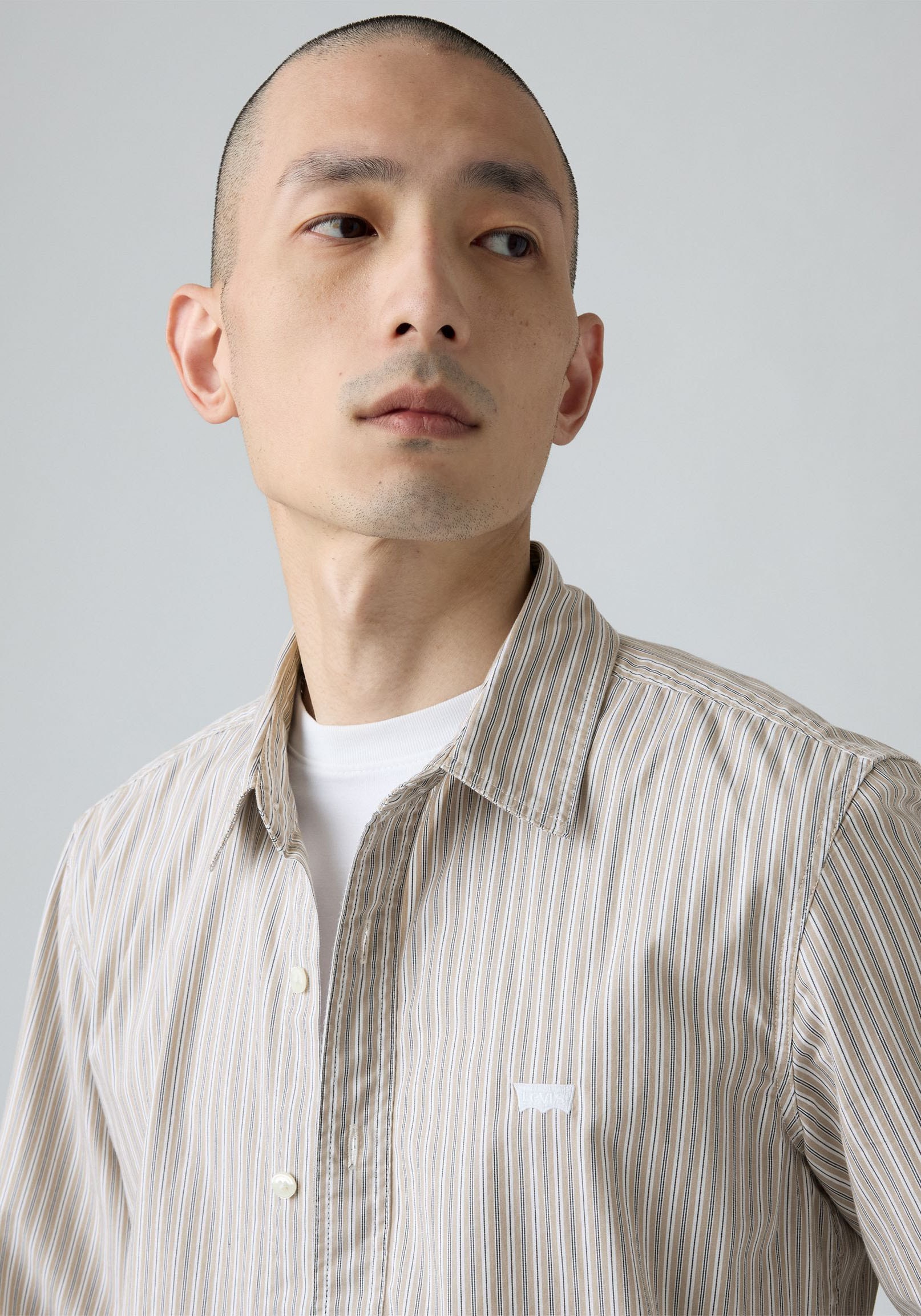 Levi's® Jeanshemd »BATTERY HM SHIRT SLIM« mit Logobadge