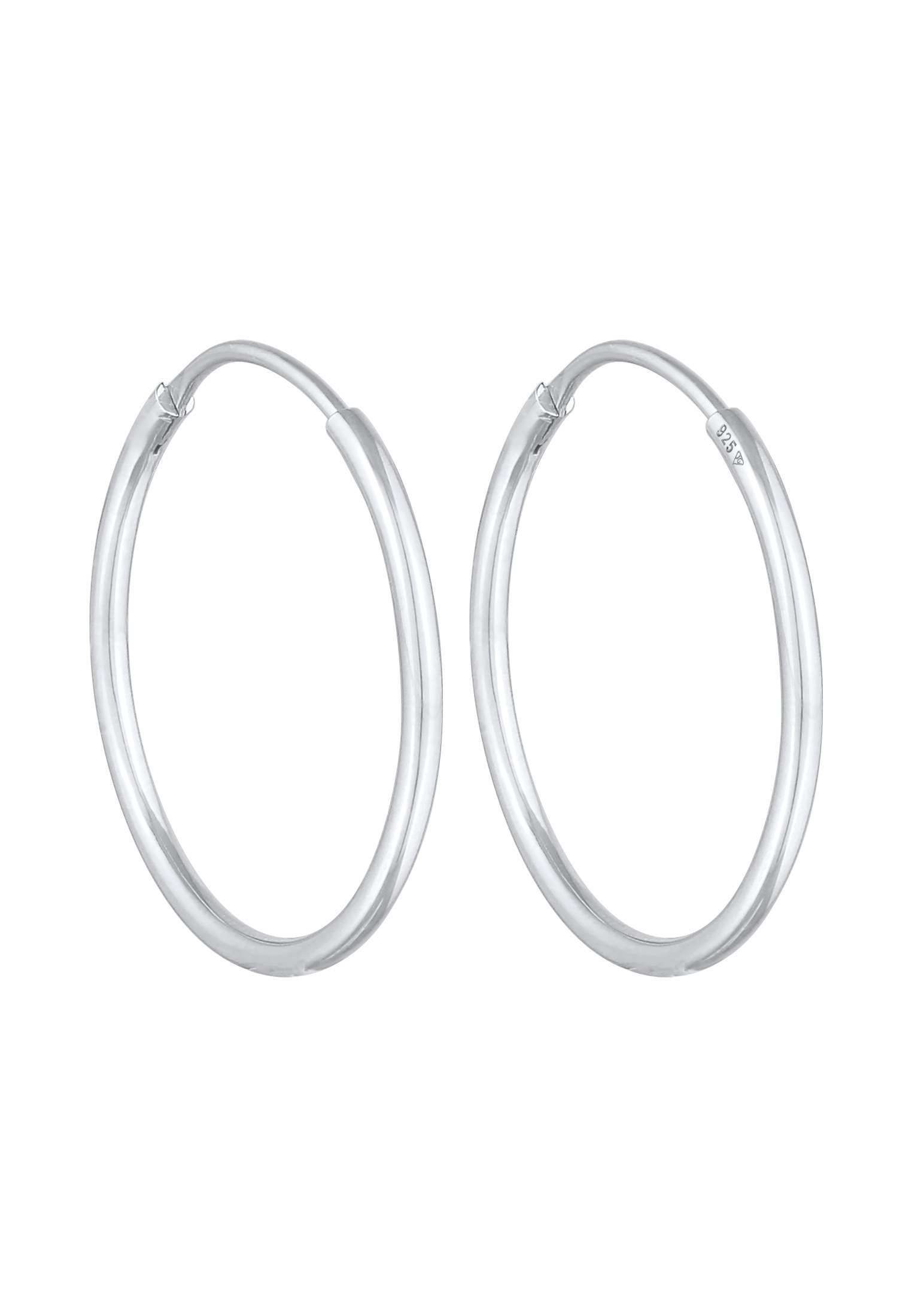 Elli Paar Creolen »Ohrringe Creolen Basic Klassisch (30 mm) 925 Silber«