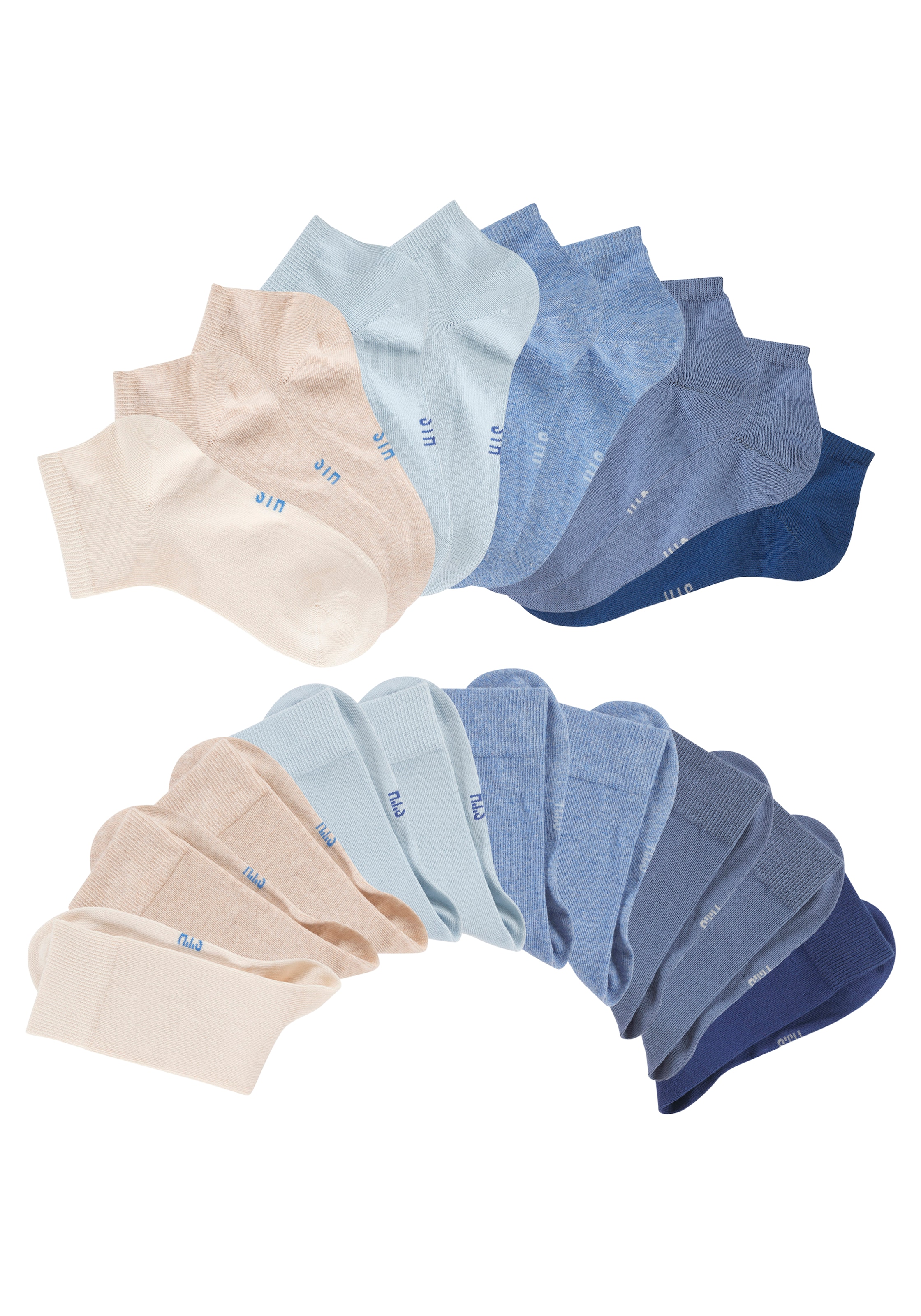 H.I.S Basicsocken Packung, 20 Paar tlg. zwei Längen im Kombi Pack