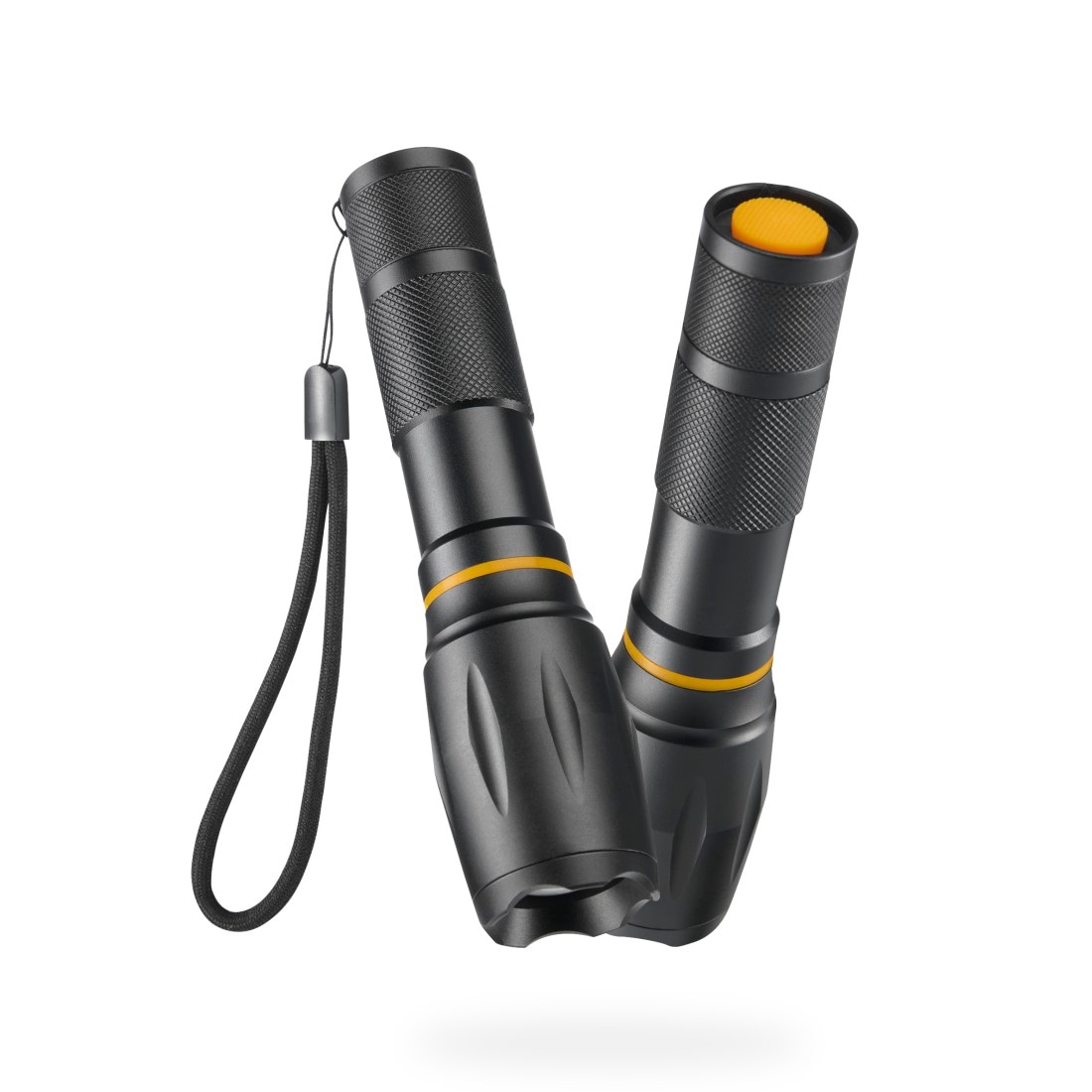Hama LED Taschenlampe »LED-Taschenlampe, Batterien, Zoom, COB, Aluminium, 3 Modi« stromsparend, robust