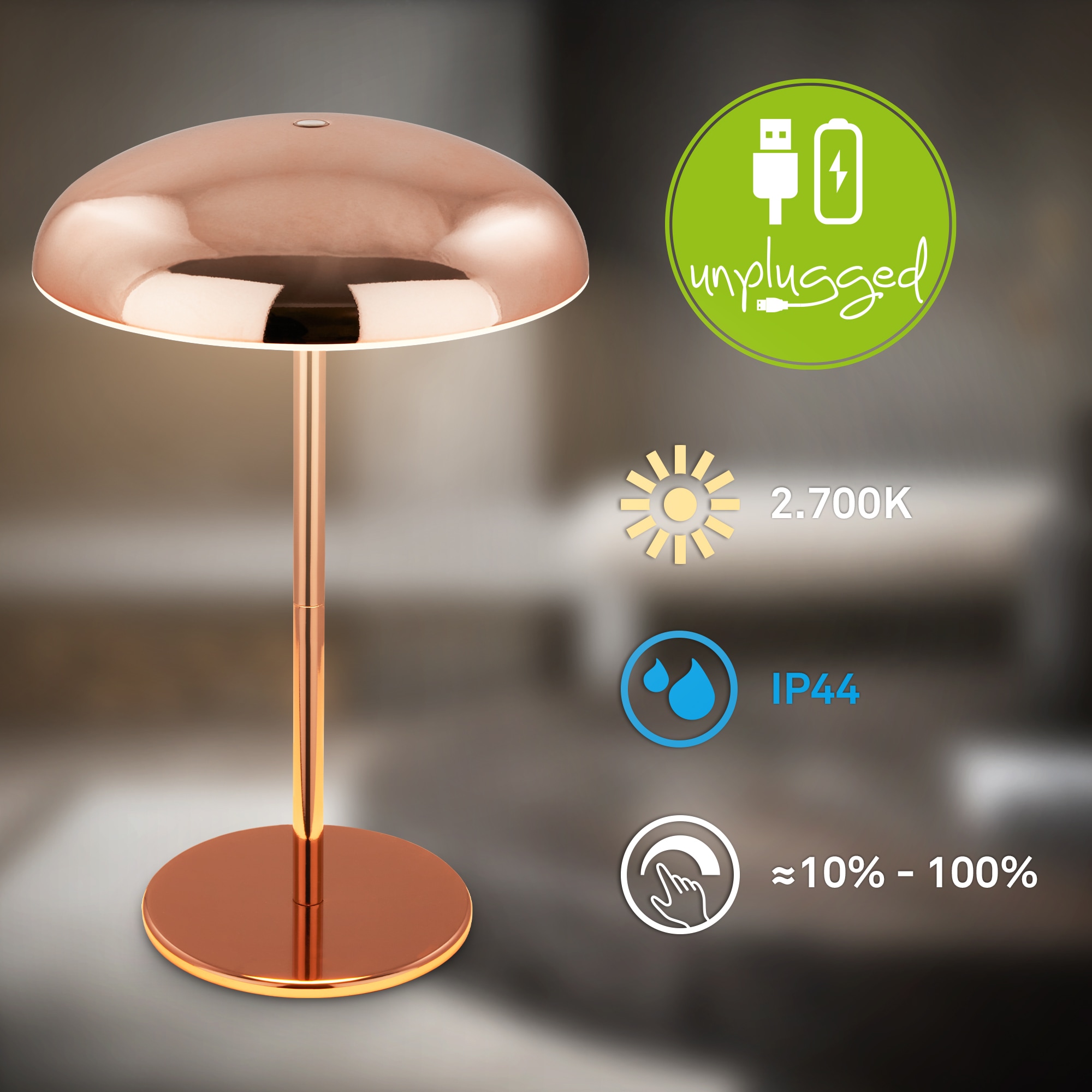 Briloner Leuchten LED Außen-Tischleuchte »CAXA 7573013«