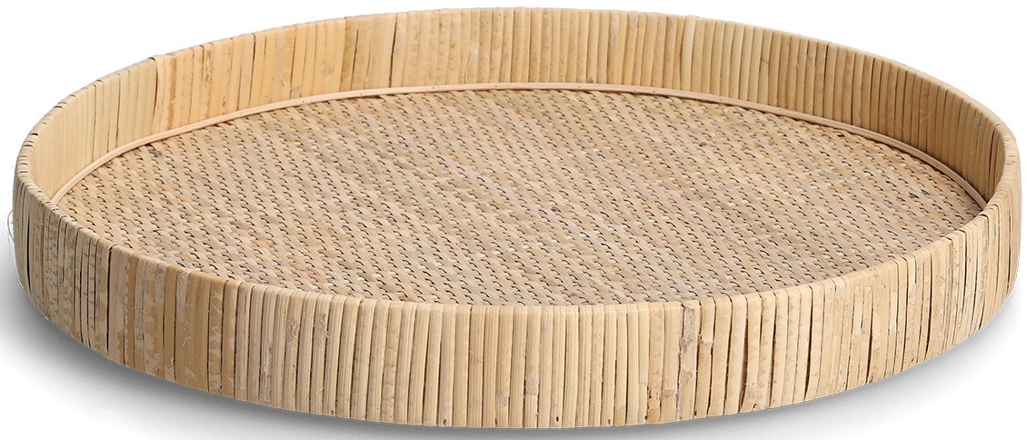 Plateau décoratif en rotin, ø 40 cm Zeller