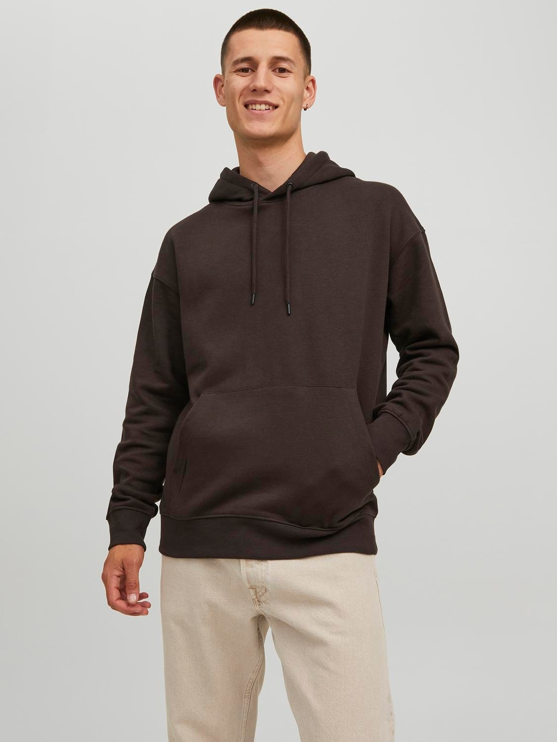 Kapuzensweatshirt »JJESTAR BASIC SWEAT HOOD NOOS«, mit Rippbündchen