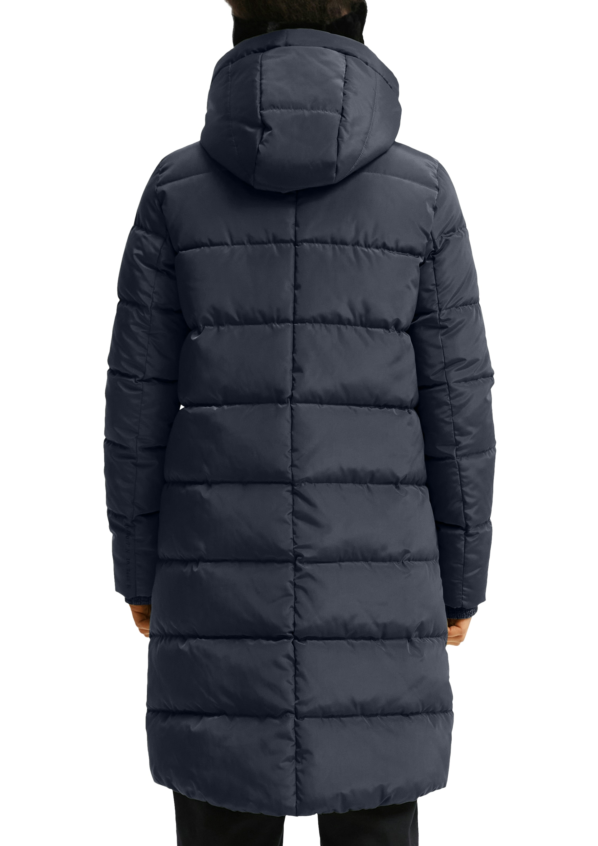 QS Steppjacke mit Kapuze lang, mit Kapuze