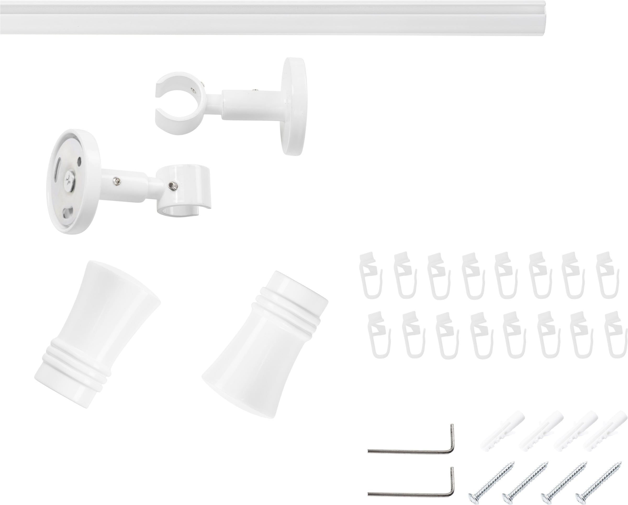 SN DECO GROUP Gardinenstange »Gardinenstange Innenlauf Lyon Ø 19 mm, 1-läufig, Fixmaß« Ø 19 mm Fixmaß;kürzbar