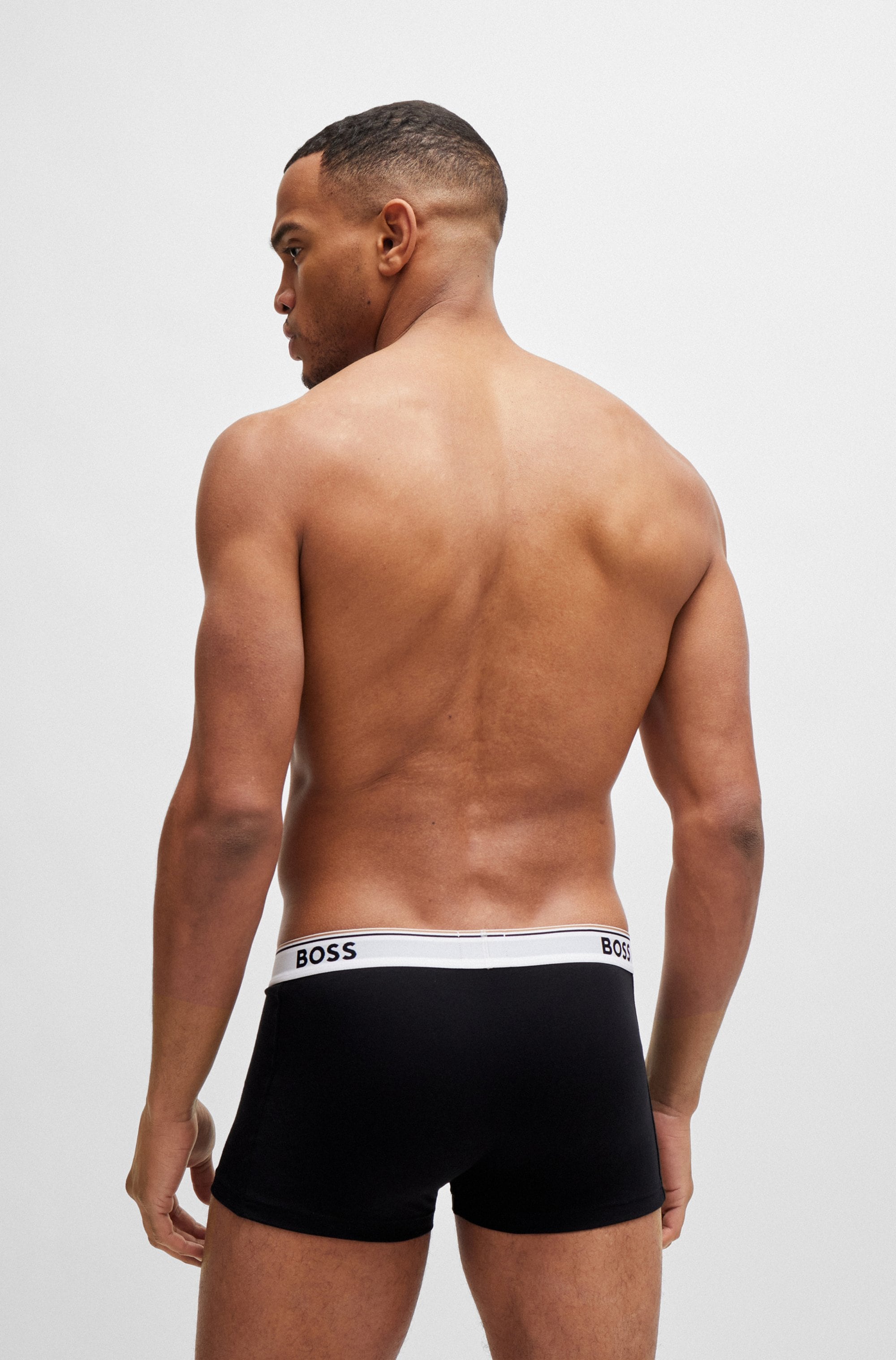 BOSS Boxer »TRUNK 3 PACK«, (3 St.), BOSS Schriftzug auf dem Bund