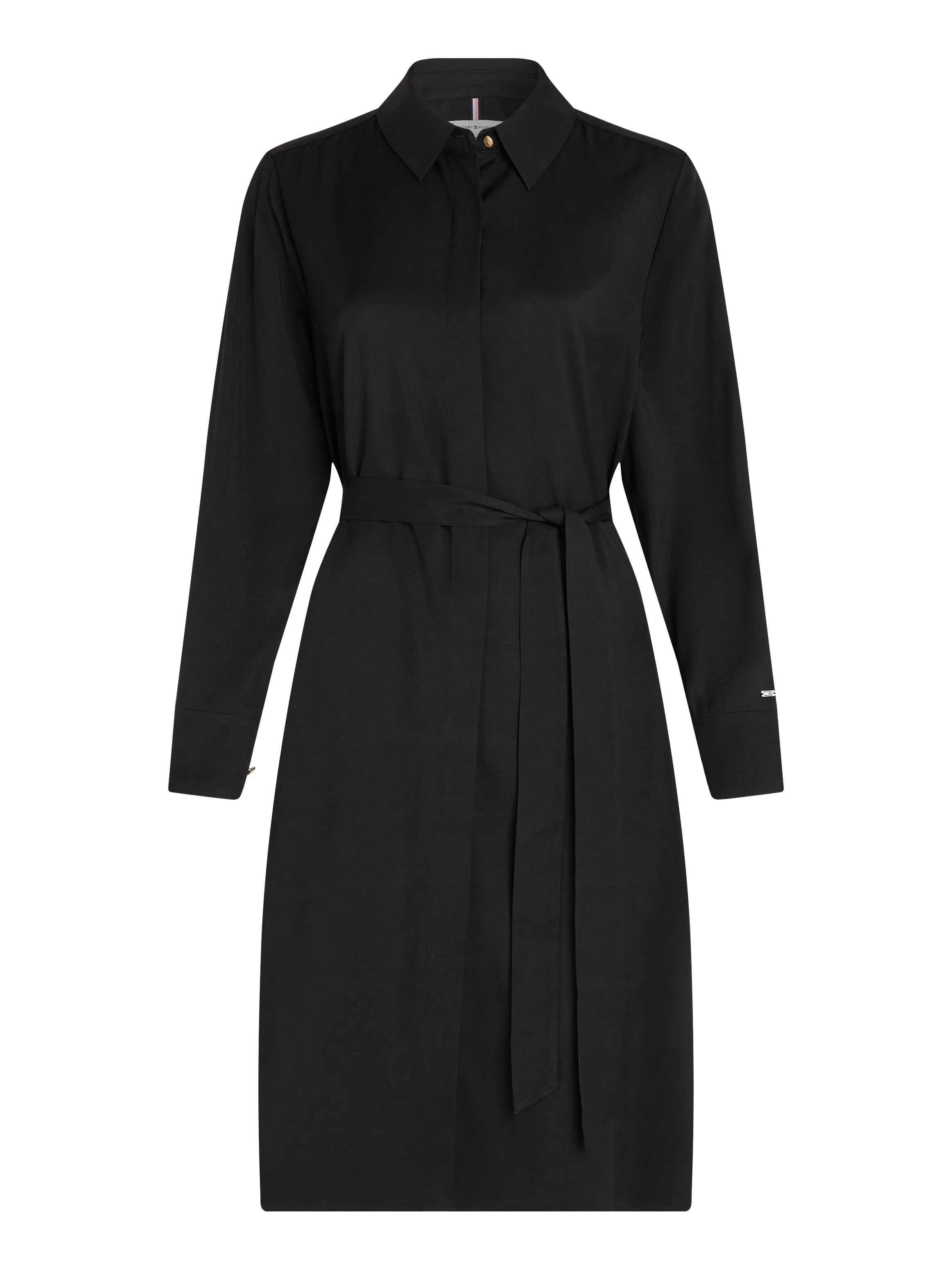 Tommy Hilfiger Hemdblusenkleid »FLUID VISCOSE SHIRT DRESS«, fließende Viskose Qualität