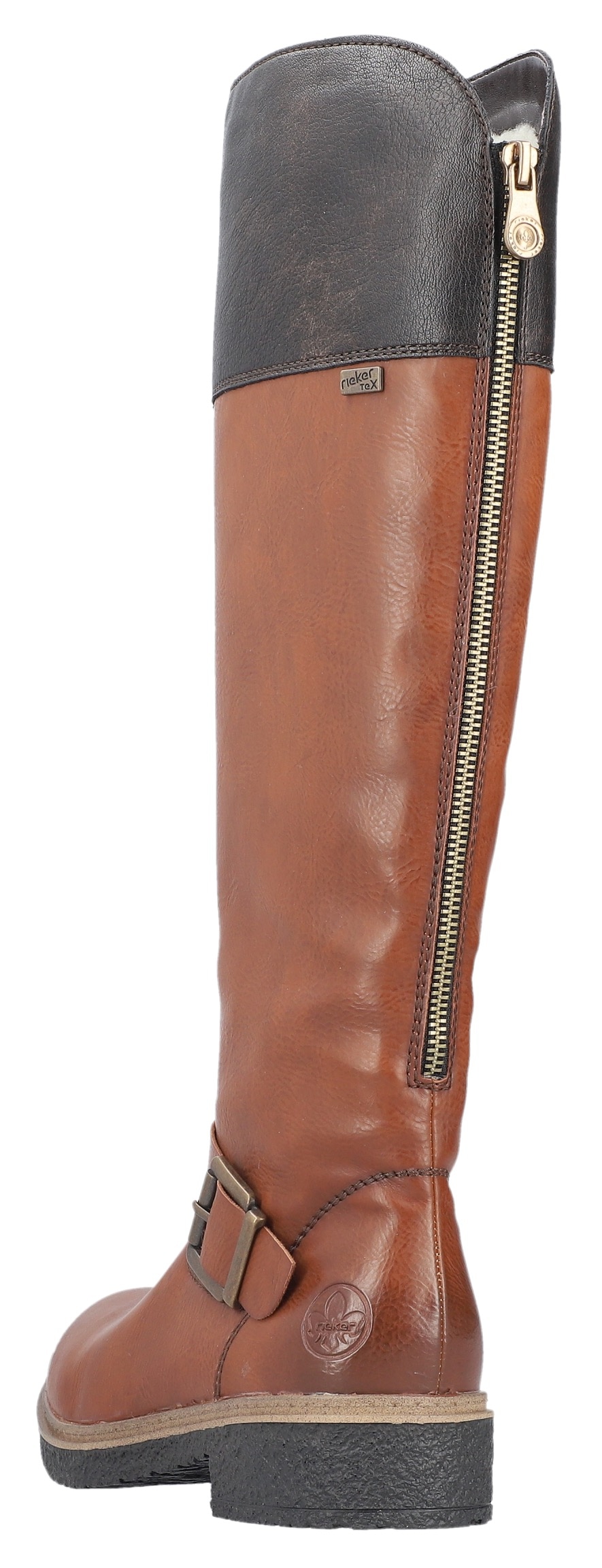 Rieker Winterstiefel, Langschaftstiefel, TEX-Membran, Blockabsatz, Innenreißverschluss