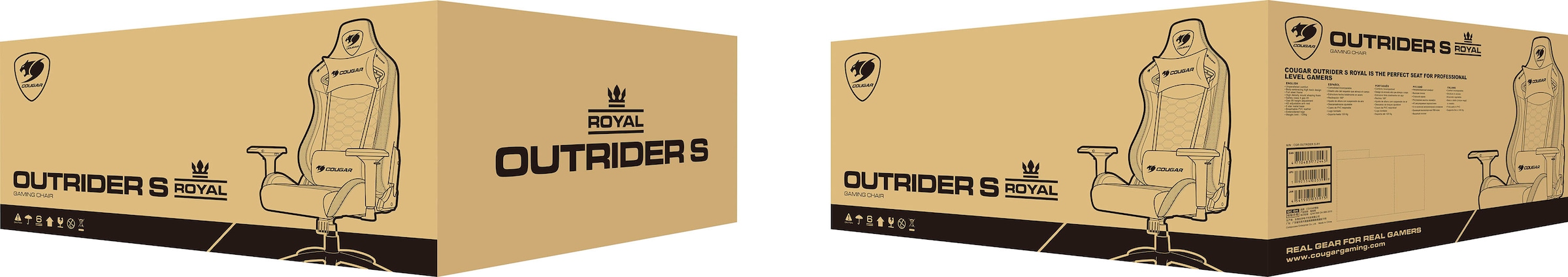 Cougar Gaming-Stuhl »Outrider S Royal« ➥ 3 Jahre XXL Garantie | UNIVERSAL