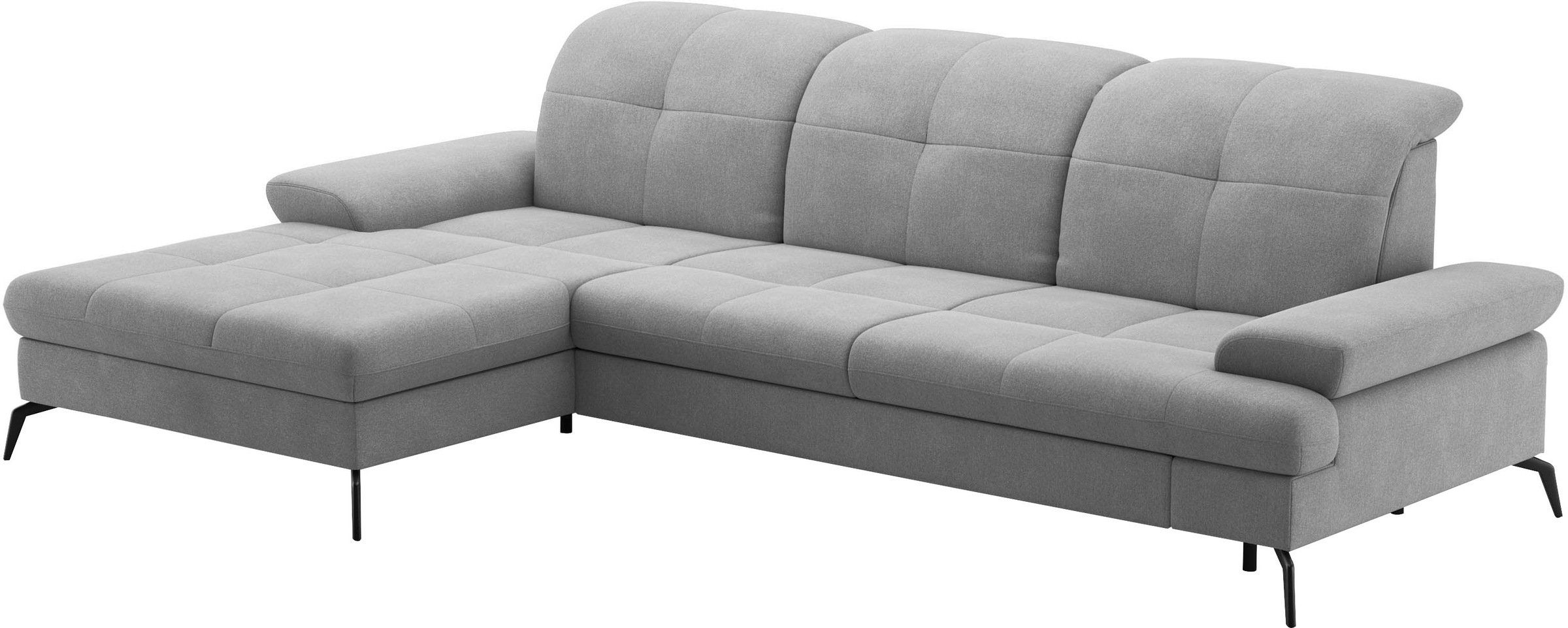 sit&more Ecksofa »Amica, L-Form, inkl. Sitztiefenverstellung & Armteilverstellung«, wahlweise mit Bettfunktion, Bettkasten und Kopfteilverstellung