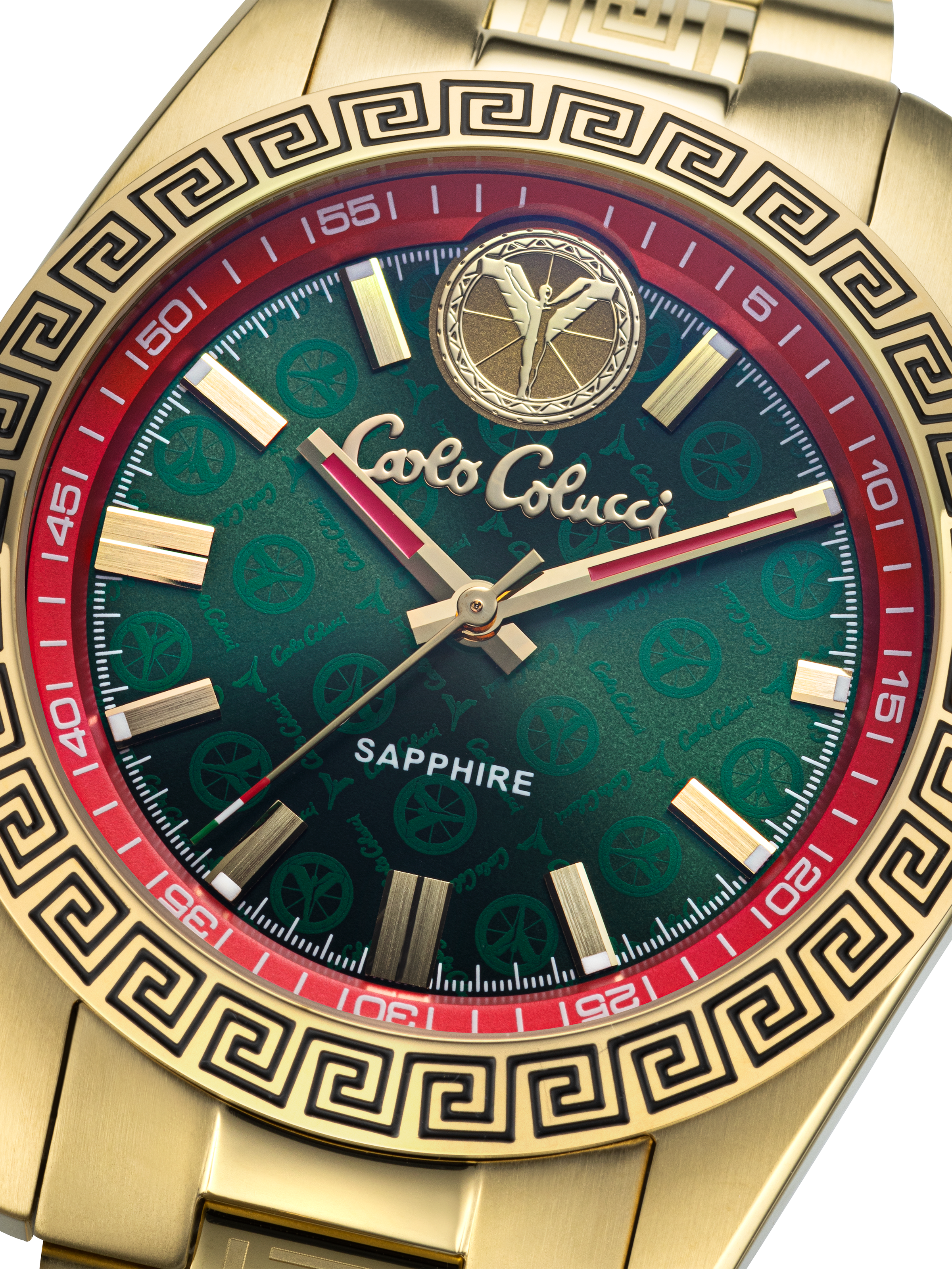 CARLO COLUCCI Quarzuhr Armbanduhr, Herrenuhr, Edelstahlarmband, analog