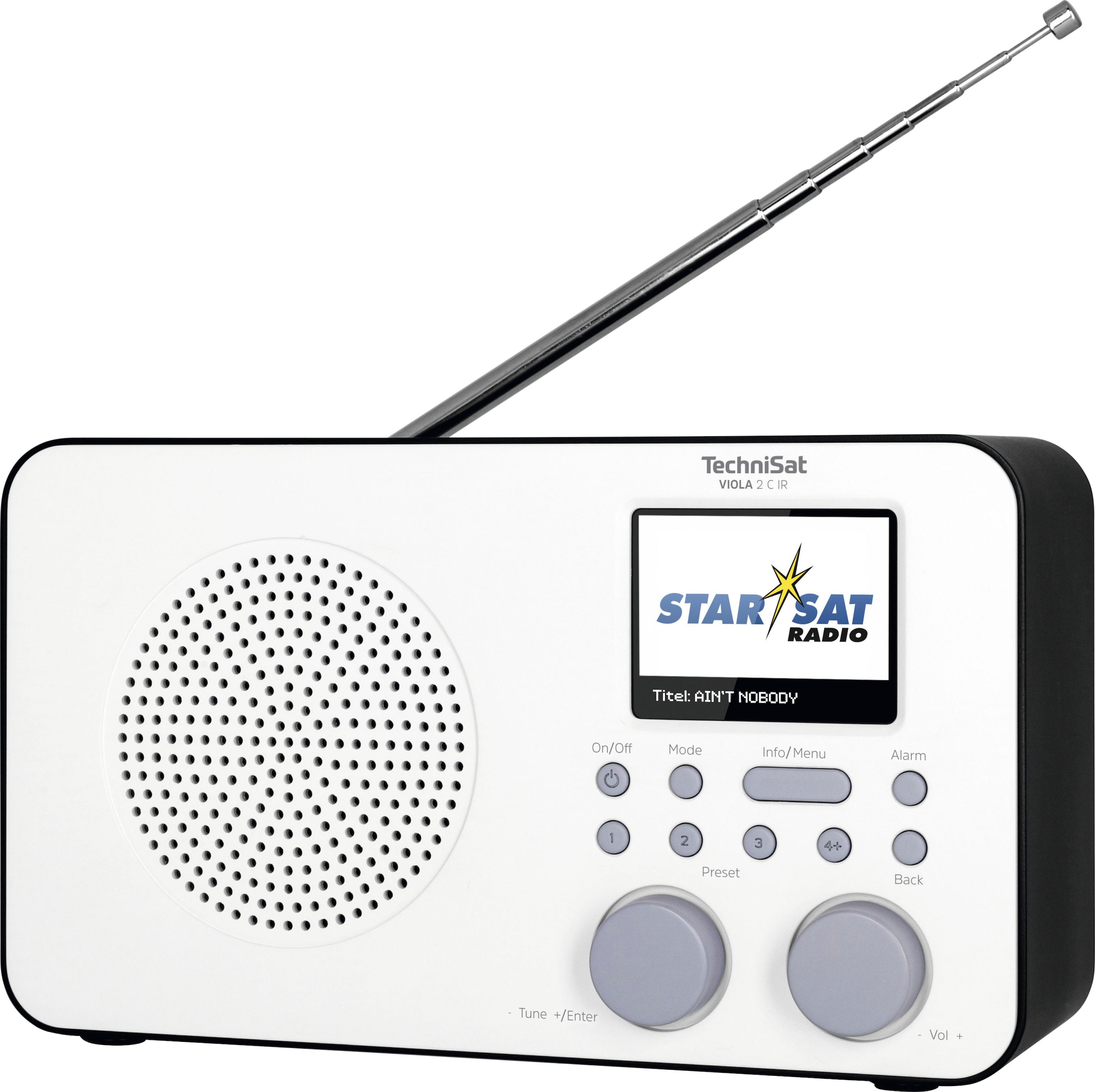 TechniSat Internet-Radio mit (DAB C DAB+, UNIVERSAL +)-UKW 2 Tragbares«, RDS-Internetradio), Garantie (WLAN ➥ | Jahre 3 »VIOLA mit XXL Farbdisplay, Akku IR Digitalradio