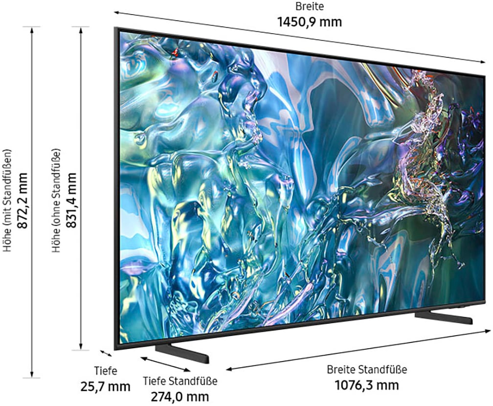 Samsung QLED-Fernseher »GQ65Q60DAU«, 4K Ultra HD, Smart-TV