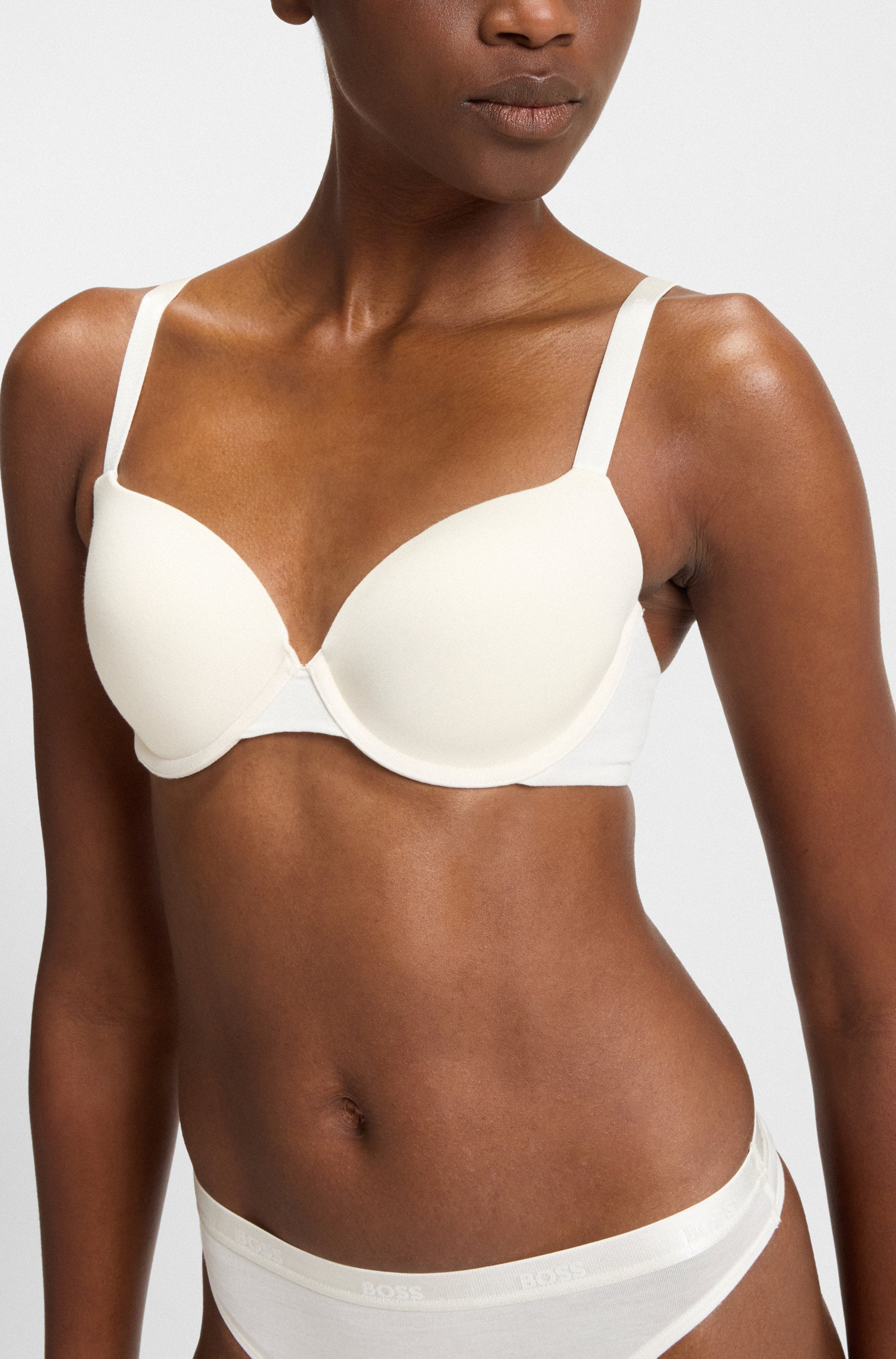 BOSS Bügel-BH »UNDERWIRE BRA CI«, mit BOSS Schriftzug auf den Trägern