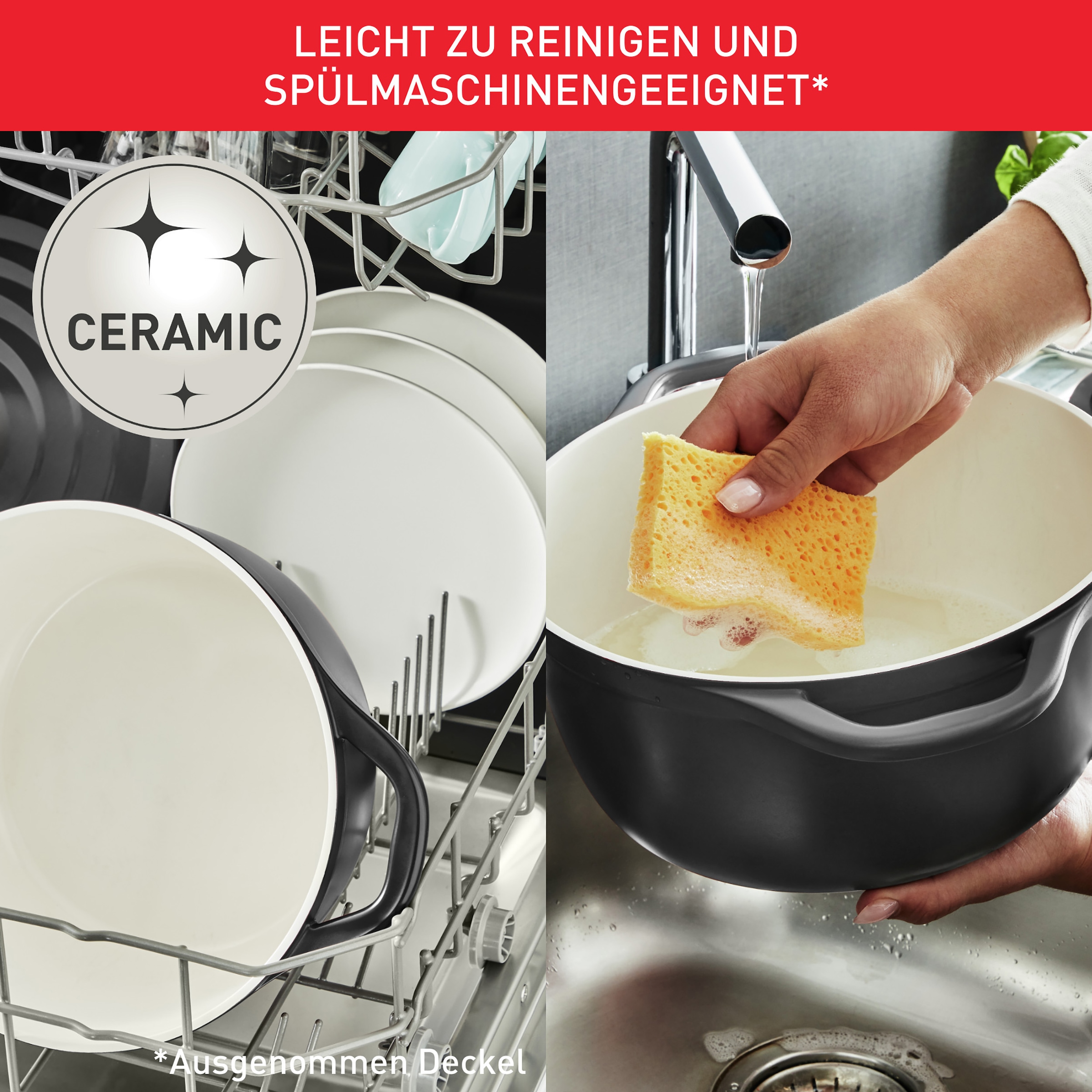Tefal Kochtopf »Air« 2 Stk. tlg. Aluminiumguss