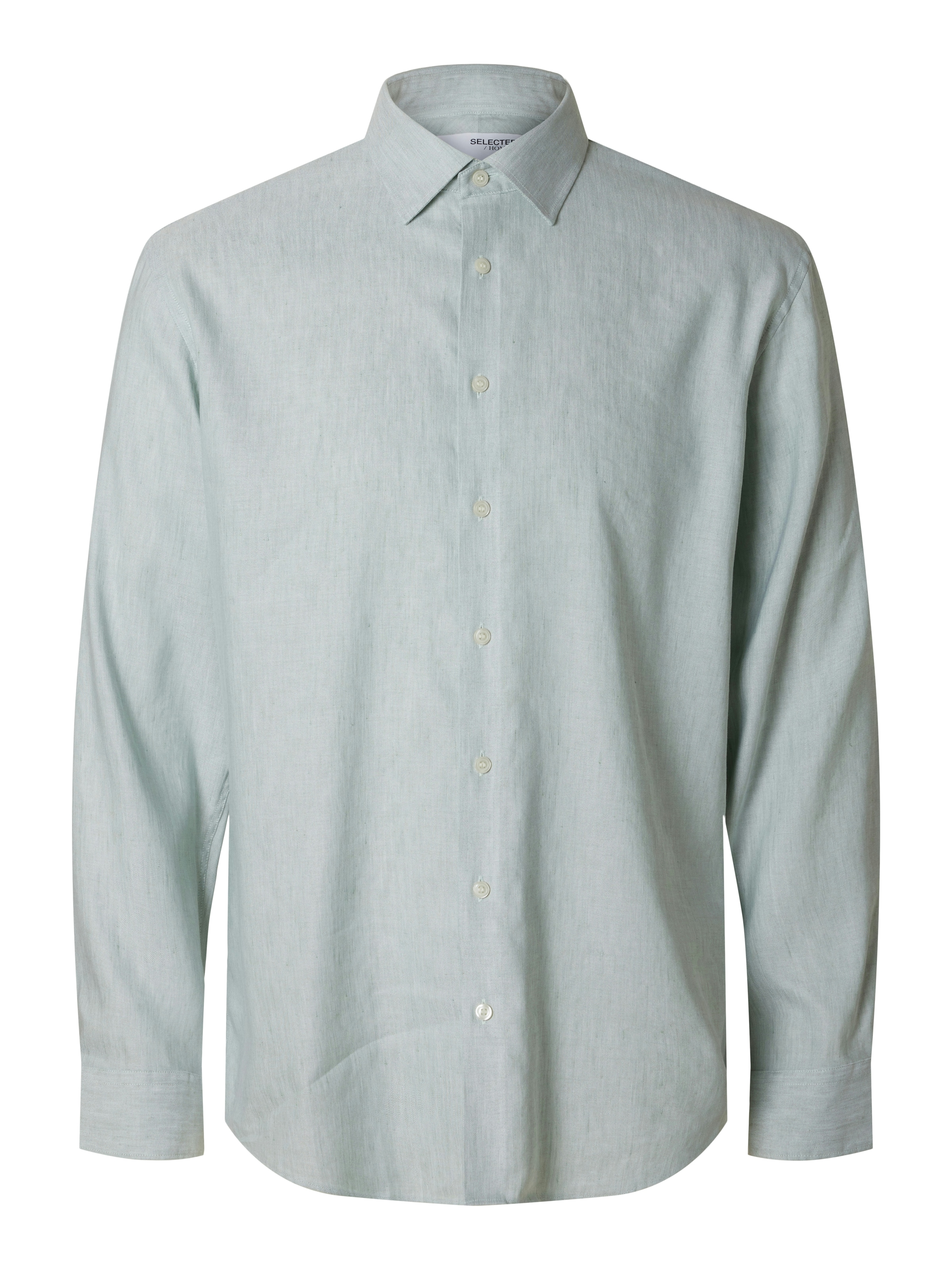 SELECTED HOMME Langarmhemd »SLHREG-LEO LIGHT SHIRT LS NOOS«, mit Lyocell und Leinen
