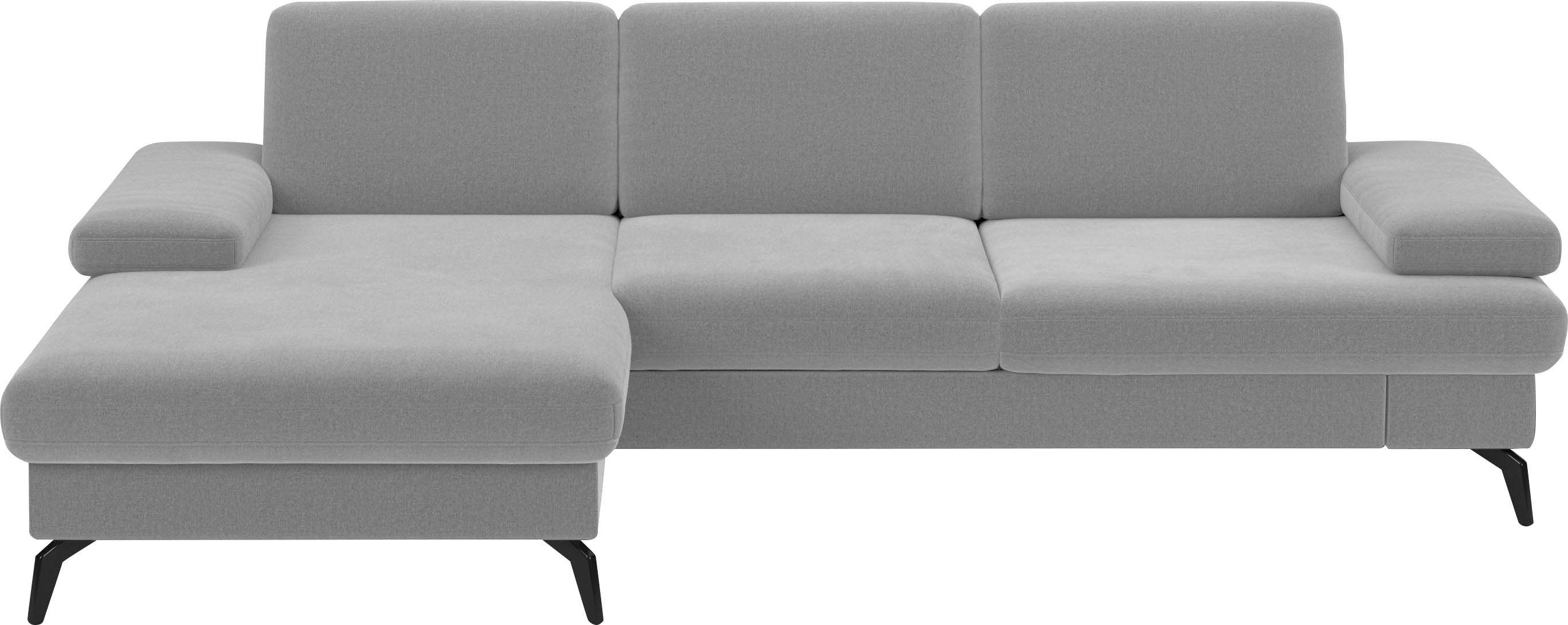 sit&more Ecksofa "Morris L-Form, inkl. Sitztiefenverstellung" wahlweise mit Armteilverstellung, Schlaffunktion & Bettkasten