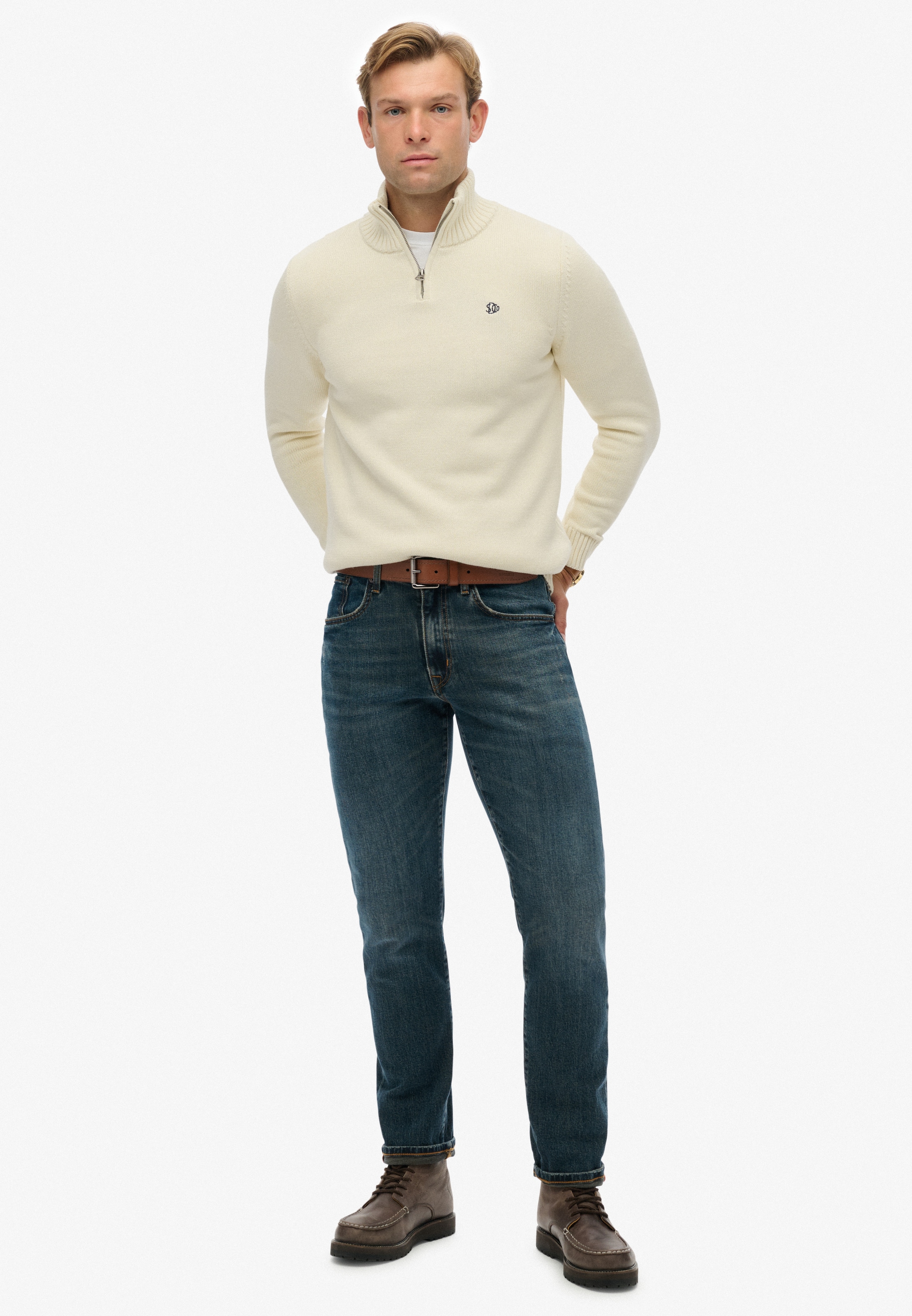 Superdry Strickpullover »COTTON KNIT HENLEY«