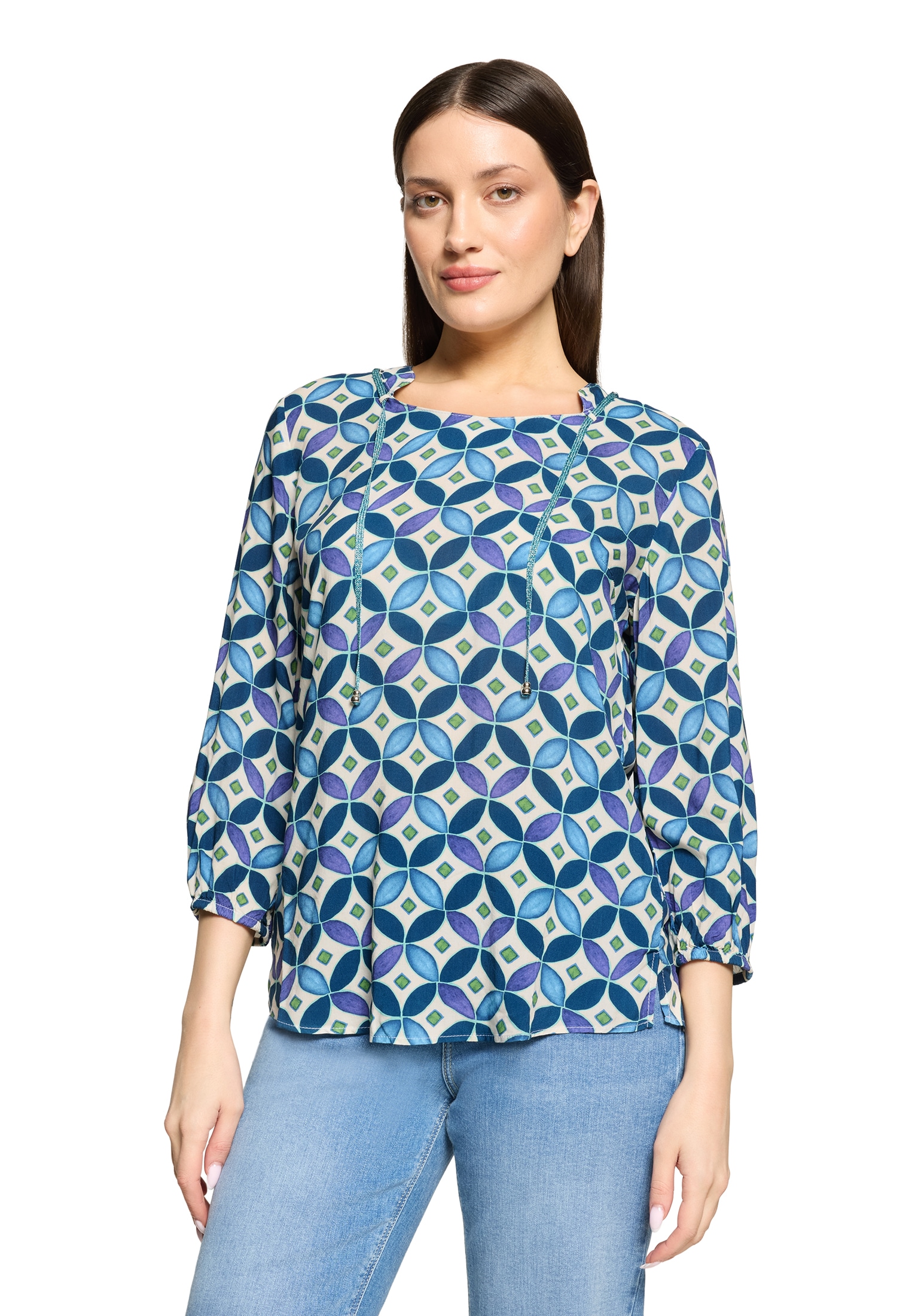 Cartoon Klassische Bluse »Blusenshirt mit Schnürung«