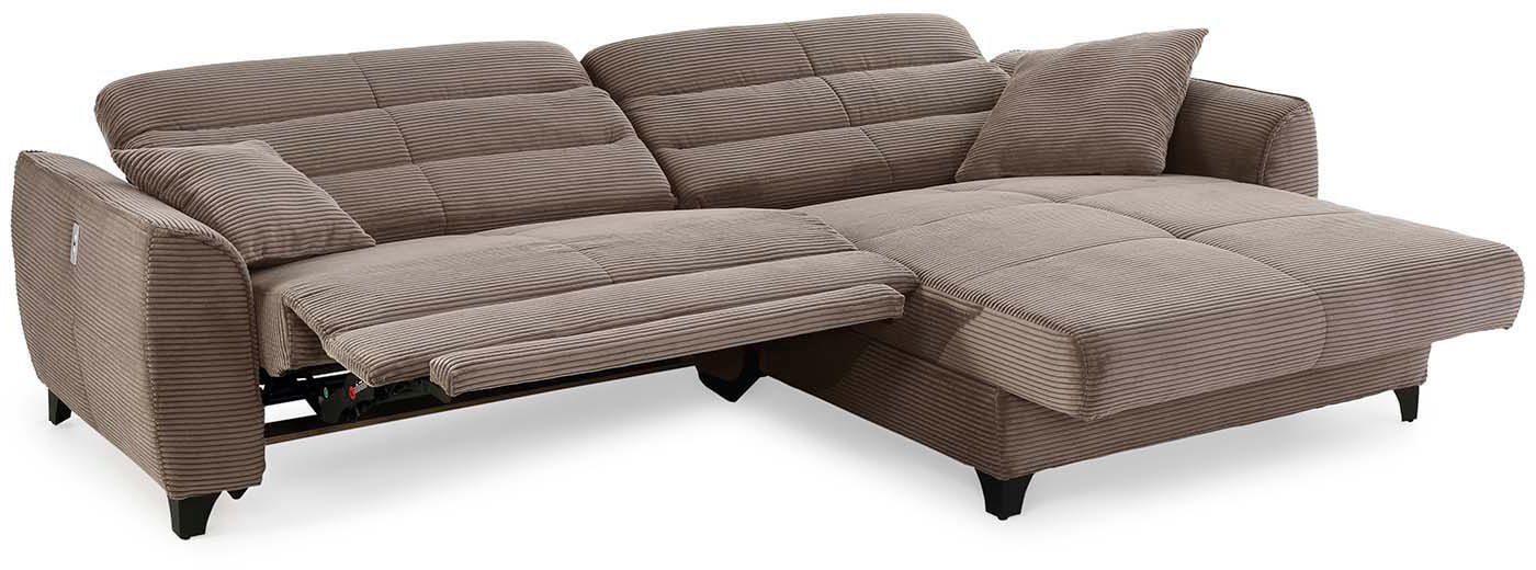 Jockenhöfer Gruppe Ecksofa »Double One L-Form«, mit 2x 120cm breiten, elektromotorischen Relaxfunktionen