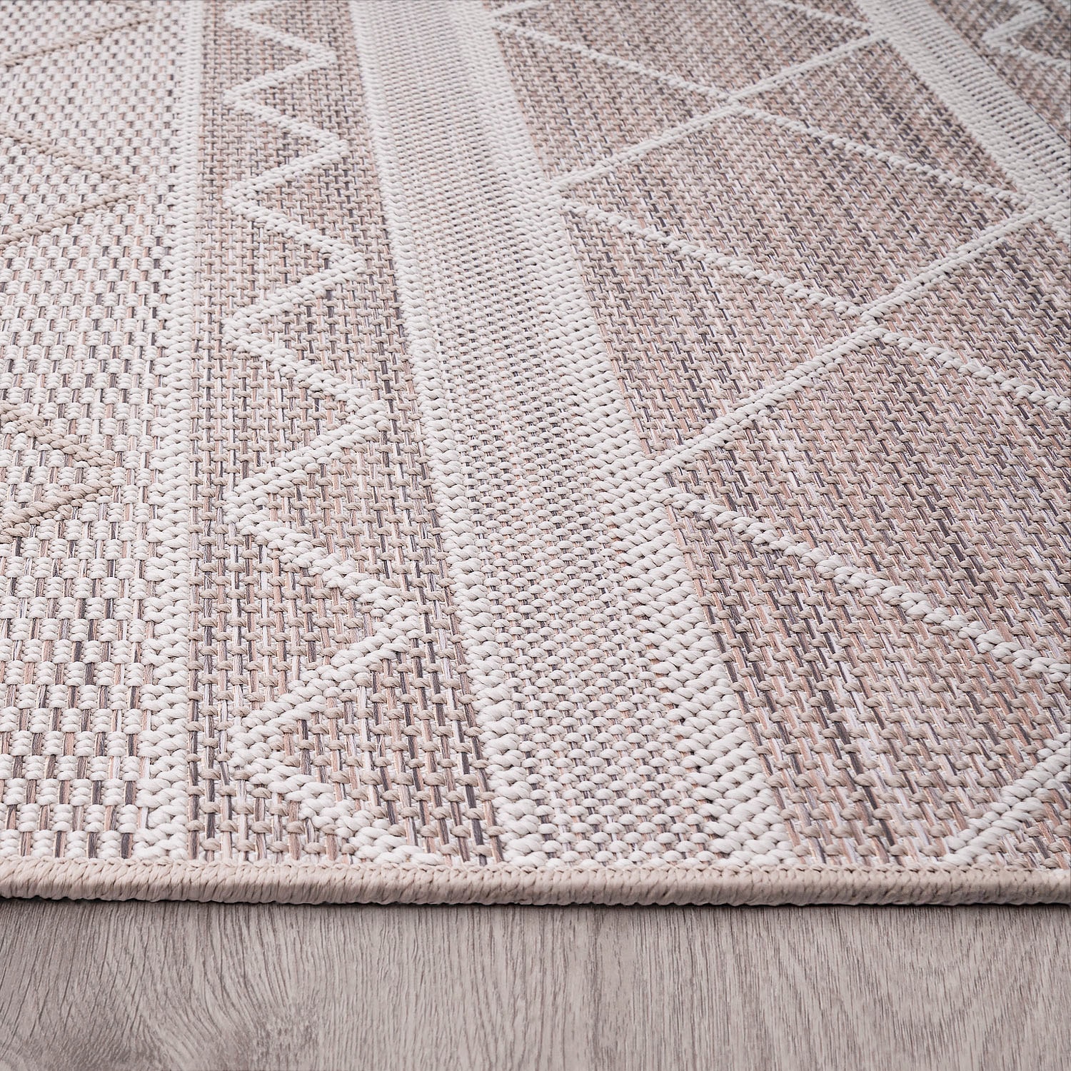 Rauten, mit »Vermont Teppich geeignet Flachgewebe, modernes Outdoor gesteift, Design Paco rechteckig, 191«, Home