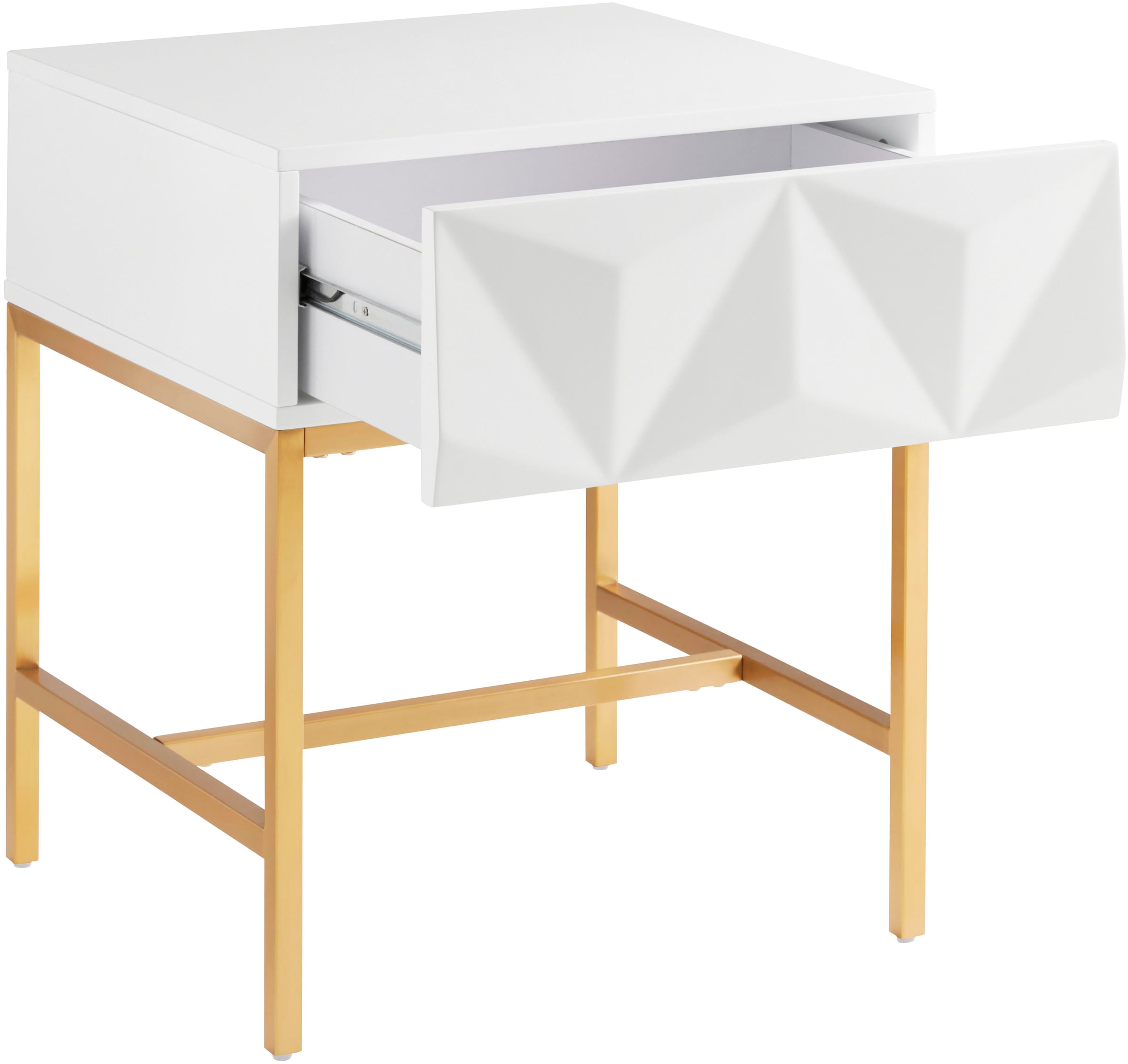 Leonique Beistelltisch »Minfi, TOPSELLER!, OTTOs Choice«, Schublade mit 3D-Front, auch als Nachttisch geeignet, Breite 50 cm