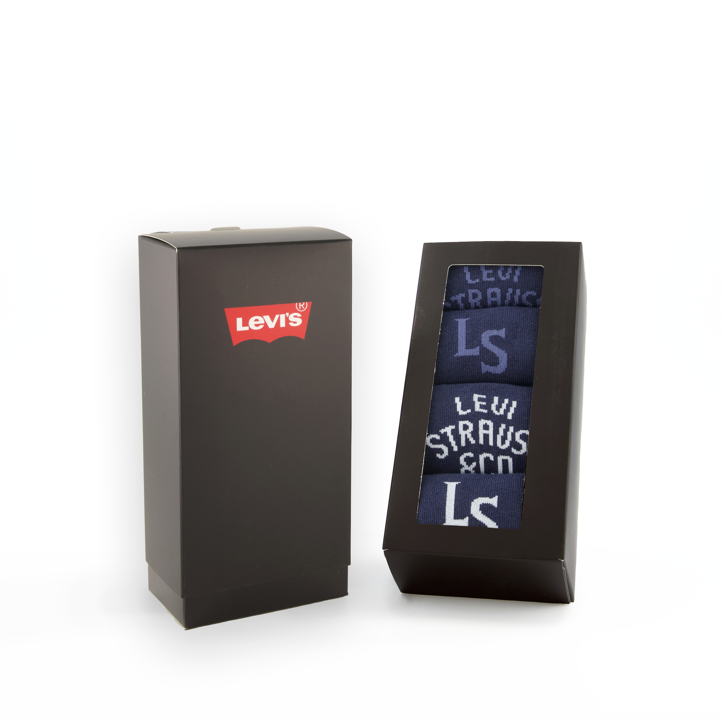 Levi's® Socken »LEVIS REG CUT LOGO GIFTBOX 4P«, (4er Pack)