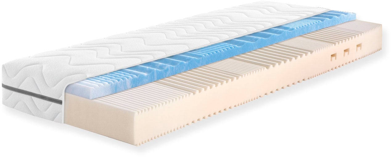 fan Komfortschaummatratze "Solina Top KS, Wendematratzen 90x200 cm, 140x200 und mehr" 22 cm hoch 1-tlg., 1 Stk. tlg. Gelart-Hypersoftschaumauflage 4 cm hoch, atmungsaktiv, ergonomisch