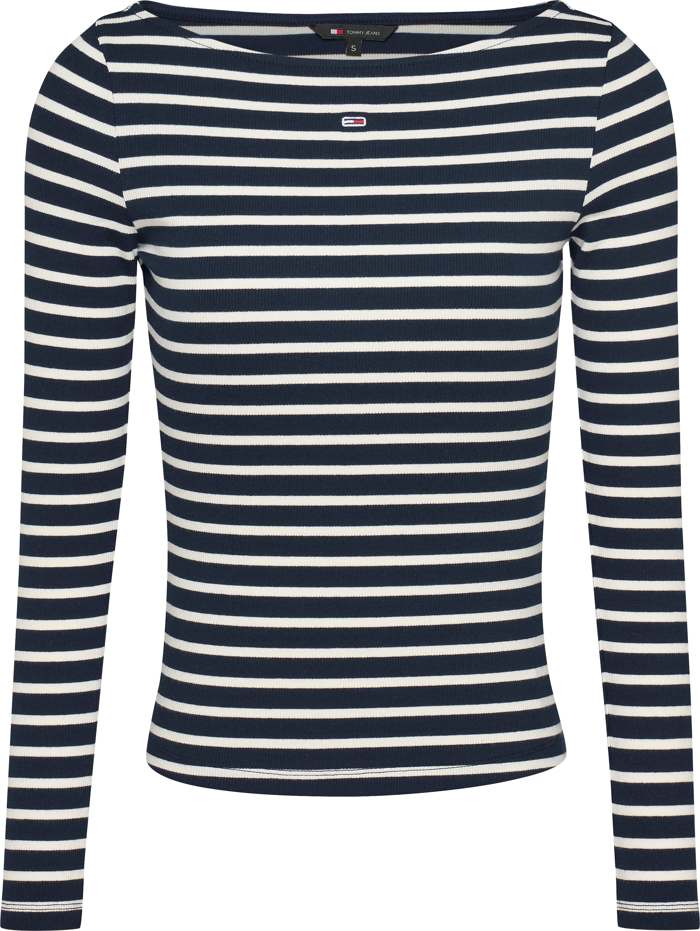 Tommy Jeans Langarmshirt »TJW BRETON STRIPE LS«, im Streifendesign