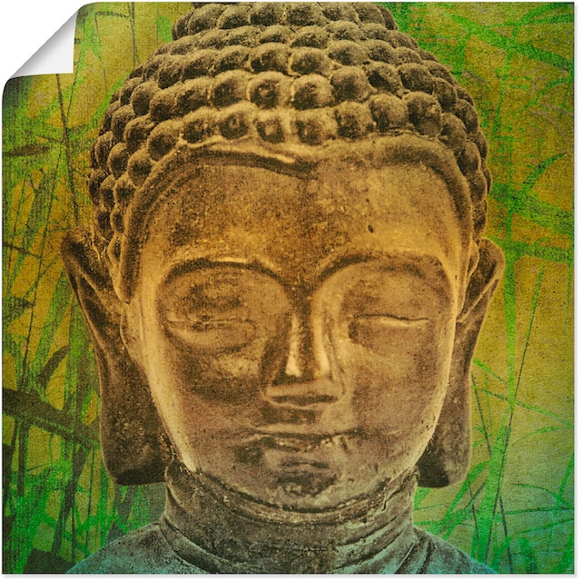 Artland Wandbild »Buddha II«, Religion, (1 St.), als Leinwandbild,  Wandaufkleber oder Poster in versch. Größen auf Rechnung bestellen