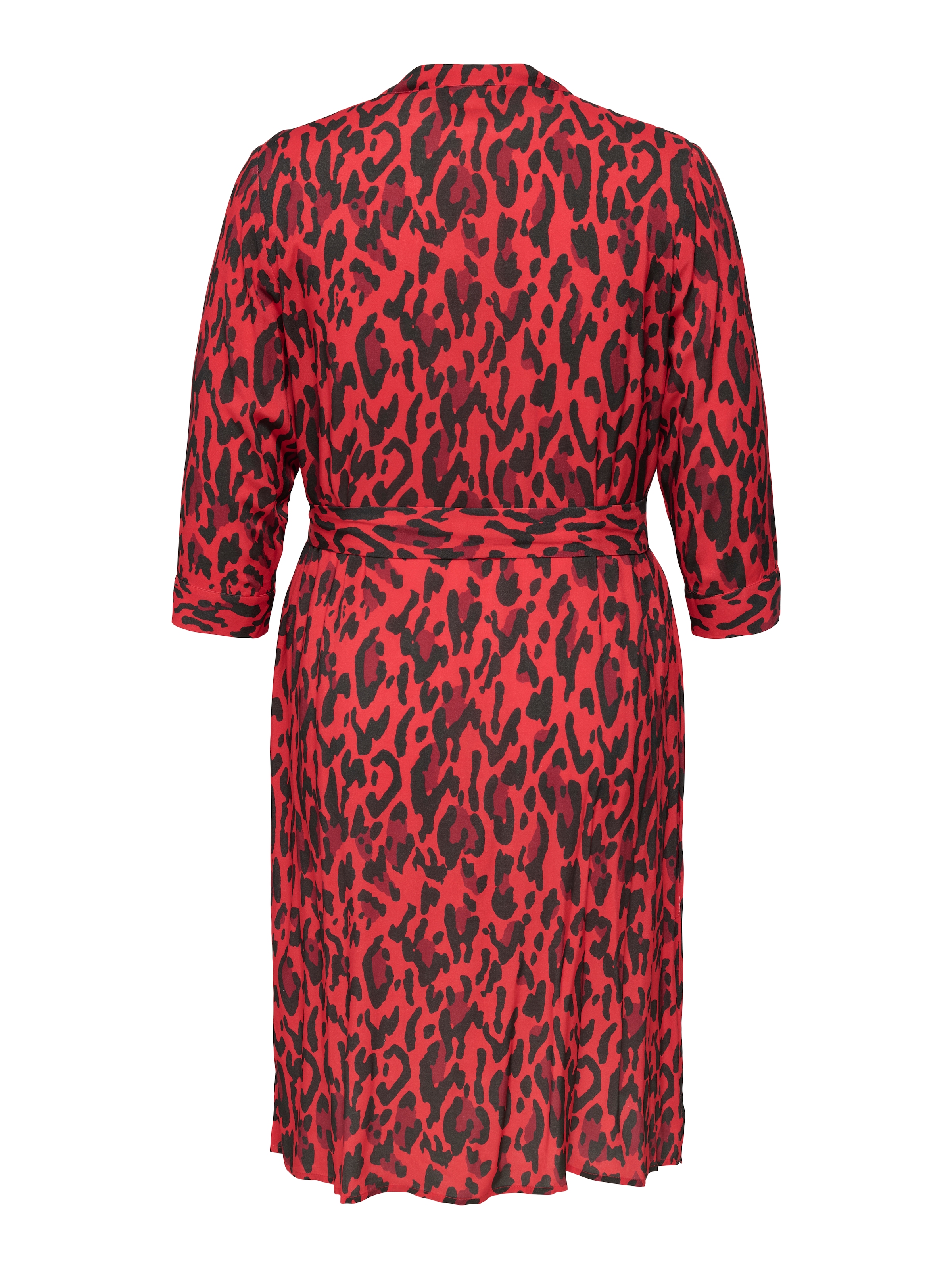 ONLY CARMAKOMA Blusenkleid »CARHARMONY LIFE 3/4 BLK DRESS AOP BS«