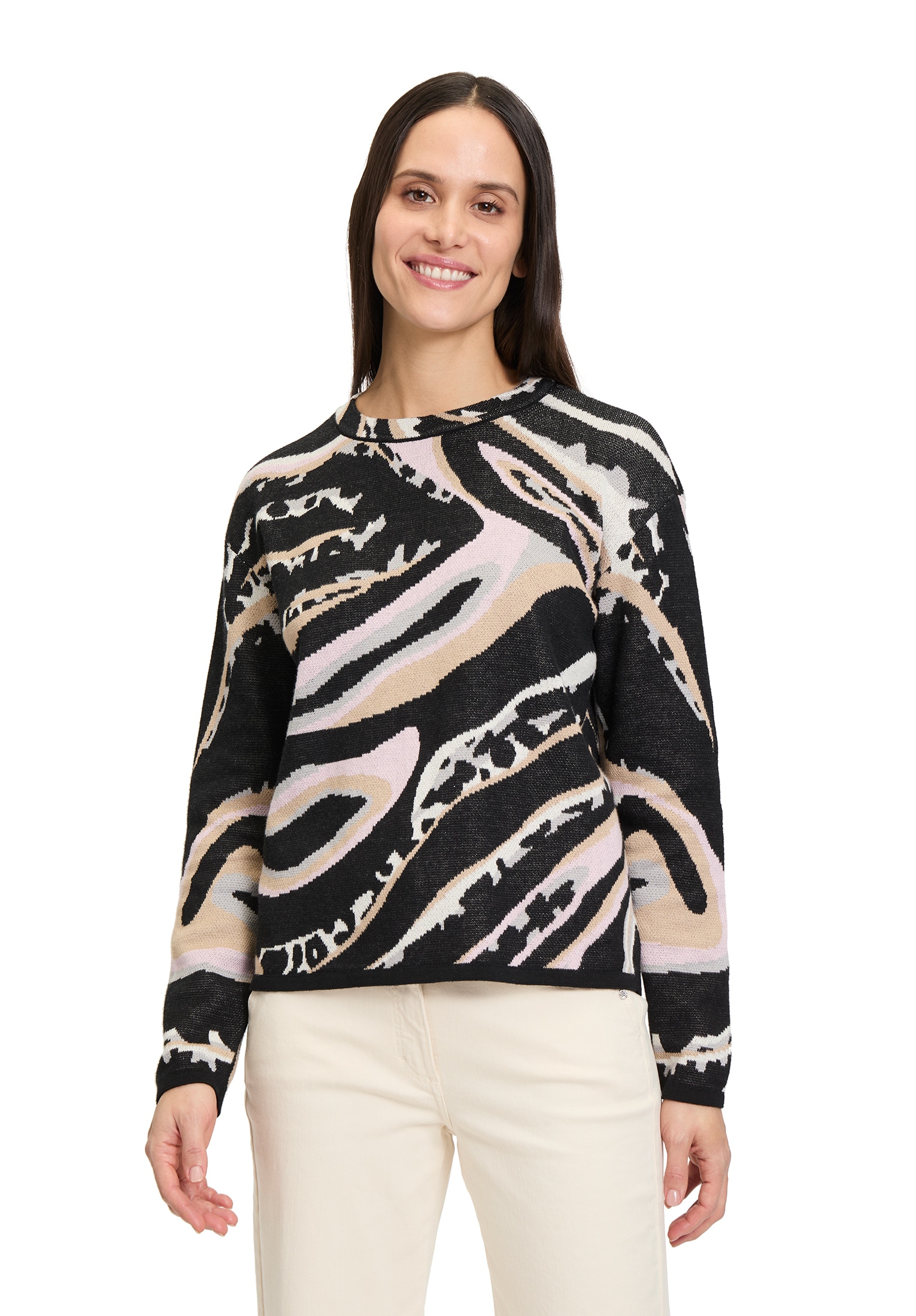 Betty Barclay Rundhalspullover »Feinstrickpullover mit Jacquard«