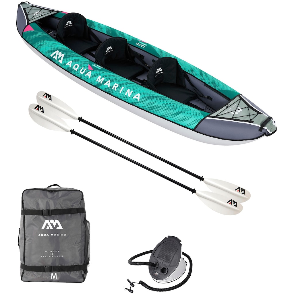 Aqua Marina Schlauchboot, (Set, 9 St., mit 2 Paddeln und Luftpumpe)