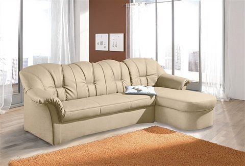 DOMO collection Ecksofa Papenburg L-Form, in großer Farbvielfalt, wahlweise mit Bettfunktion