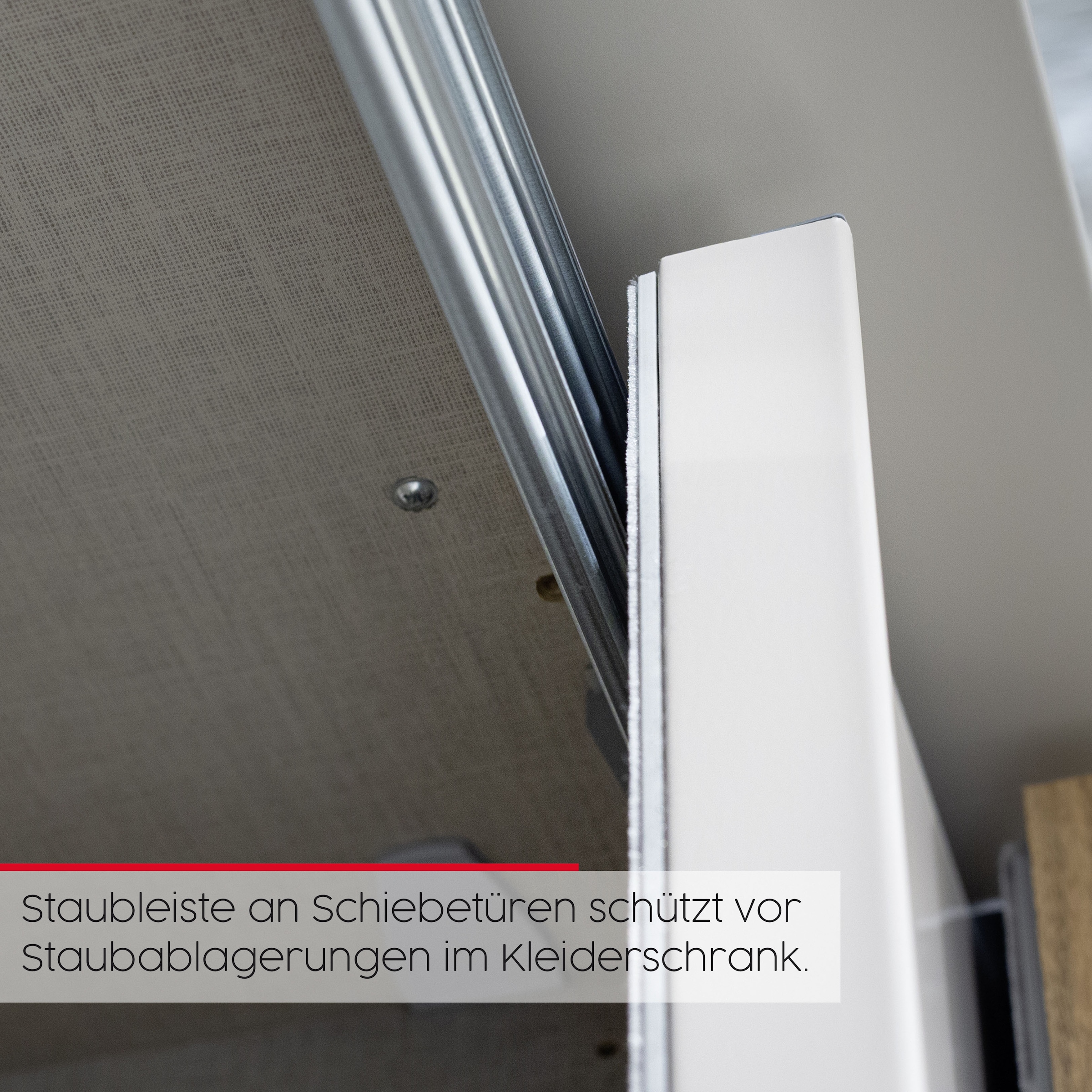rauch Schwebetürenschrank »Kleiderschrank Schrank Garderobe Schlafzimmerschrank SCALE-LINE«, edle Optik mit Bauchbinde in Korpusfarbe mit Glasfront MADE IN GERMANY