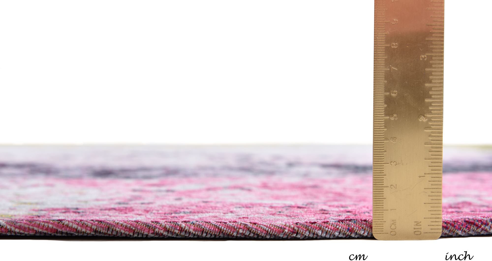 Gino Falcone Teppich »Cosima-119«, rund, 3 mm Höhe, gewebter Jaquard-Teppich, mit Chenillegarn, moderne Orient-Optik