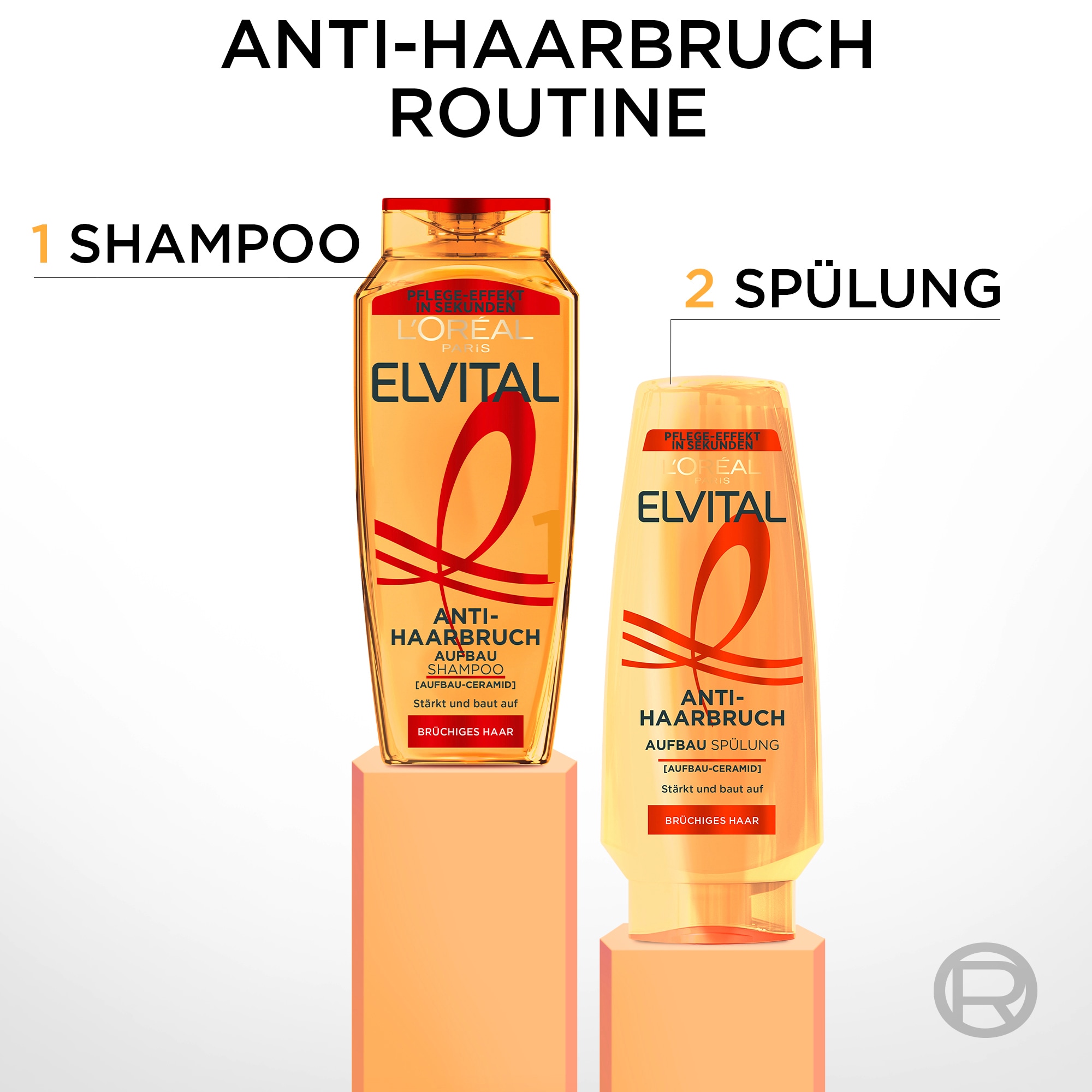 L'ORÉAL PARIS Haarspülung »L'Oréal Paris Elvital Anti-Haarbruch Spülung«, (6 tlg.)