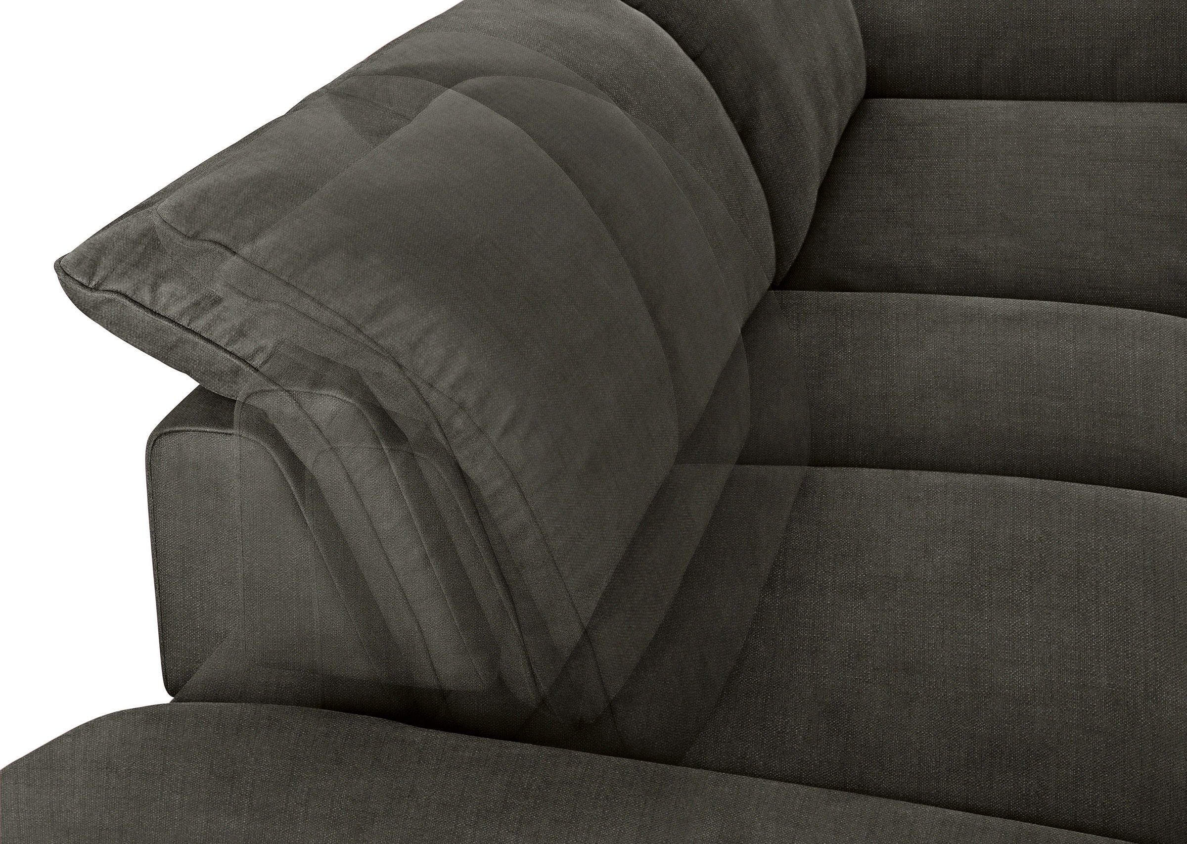 W.SCHILLIG Ecksofa »enjoy&MORE, Designsofa, elegant und bequem, L-Form«, mit Sitztiefenverstellung, Füße silber matt, Breite 310 cm