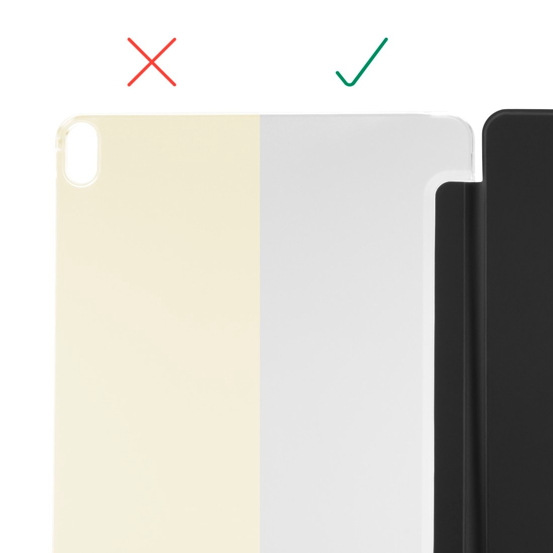 Hama Tablet-Hülle »Tablet-Hülle mit Standfunktion für iPad Air 10.9“ und 11“, schwarz« iPad | iPad Air 11" (2024/2025) Magnetischer Deckel, Standfunktion, transparente Rückseite, leicht