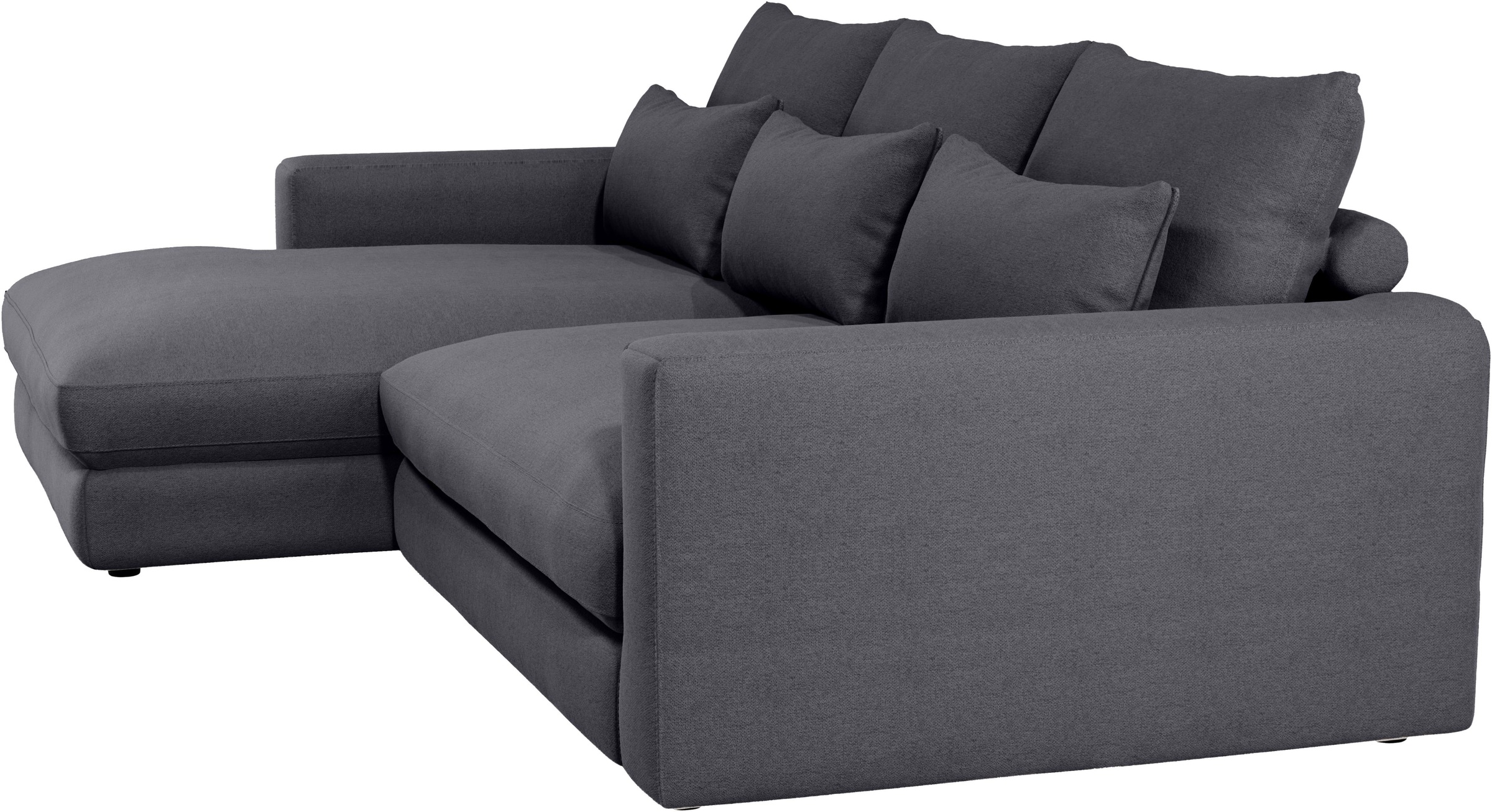 Home affaire Ecksofa »Darwin, viele Kissen, extra tiefe Sitzfläche, 271/89/171 (B(H/T)«, gemütlich und weich, L-Form, mit extra softem Sitzkomfort, Cord