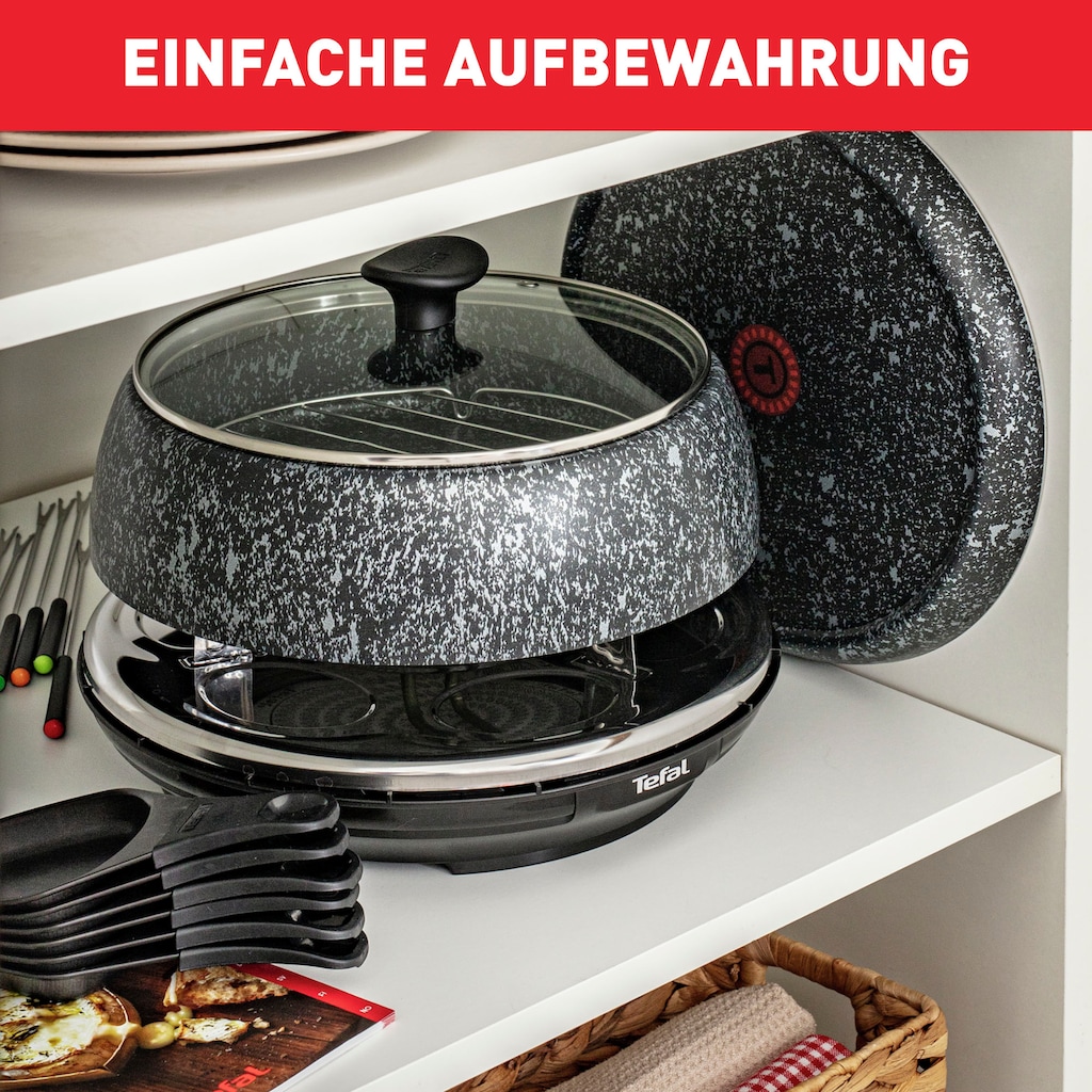 Tefal Raclette und Fondue-Set »RE12C8 Fondue Cheese 'n Co«, 6 St. Raclettepfännchen, 850 W